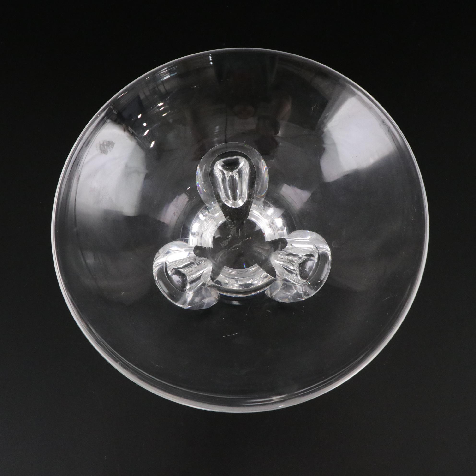 Steuben "Floret" Crystal Footed Bowl