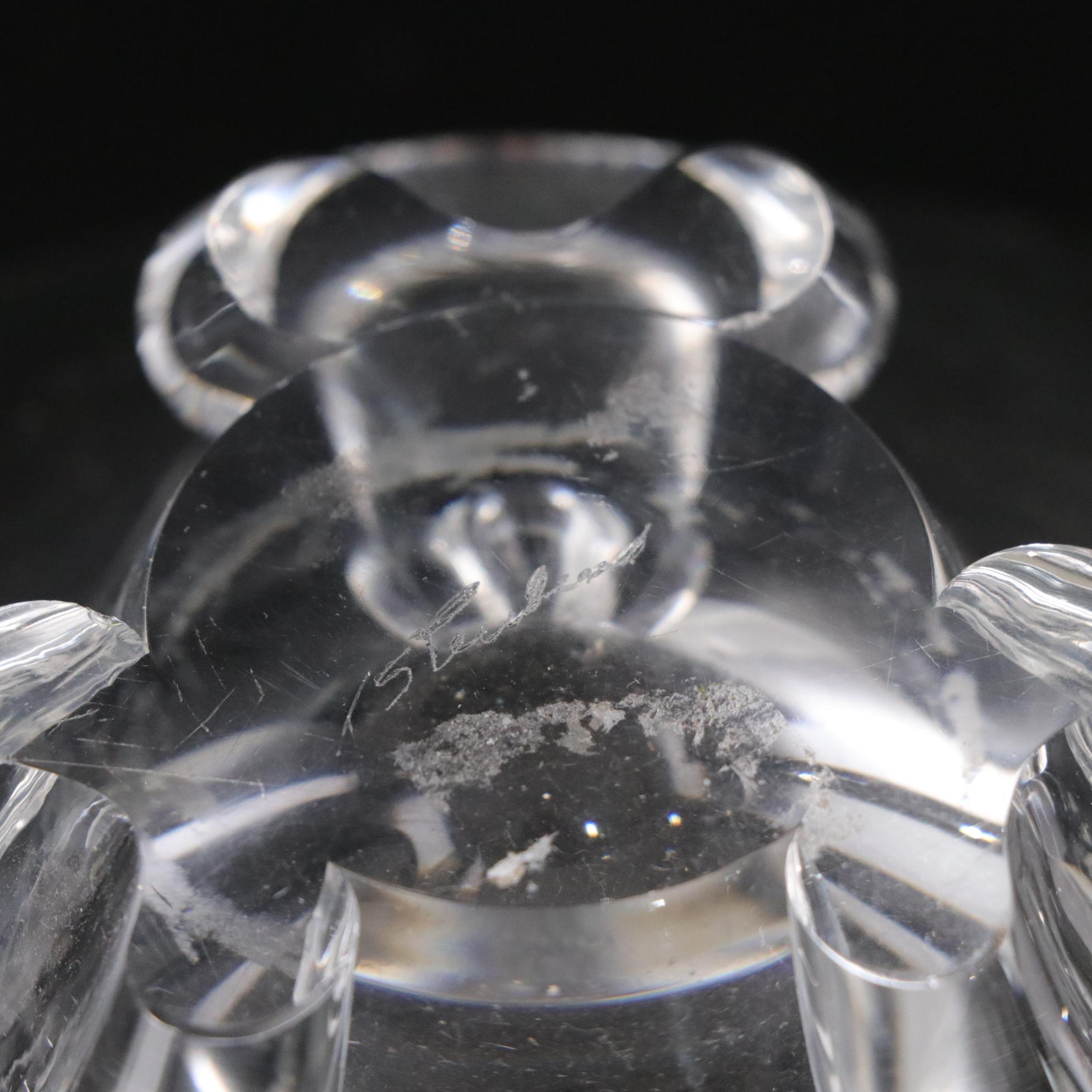 Steuben "Floret" Crystal Footed Bowl