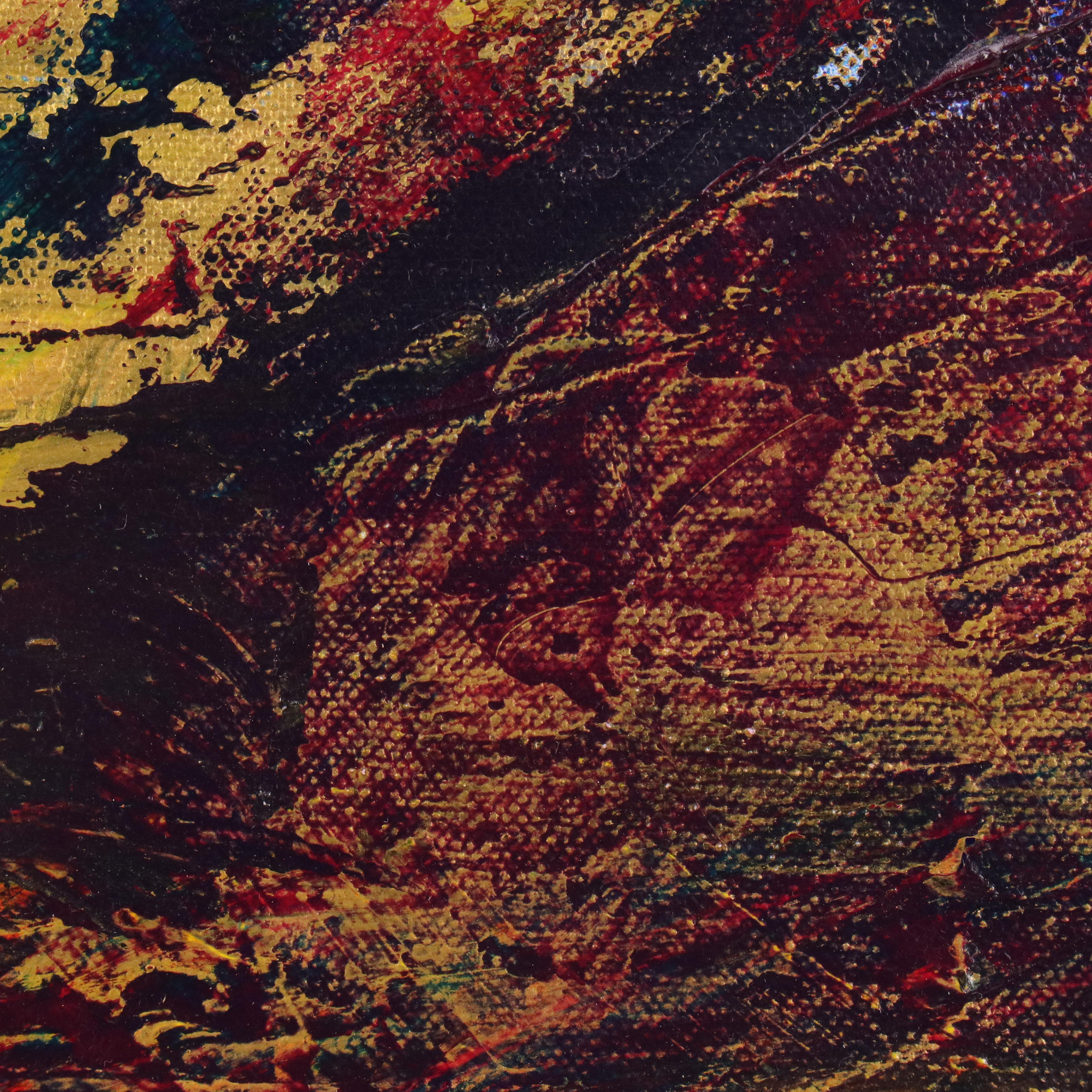 Robert Lackney Abstract Acrylic Painting "The 7th Trumpet," 21st Century