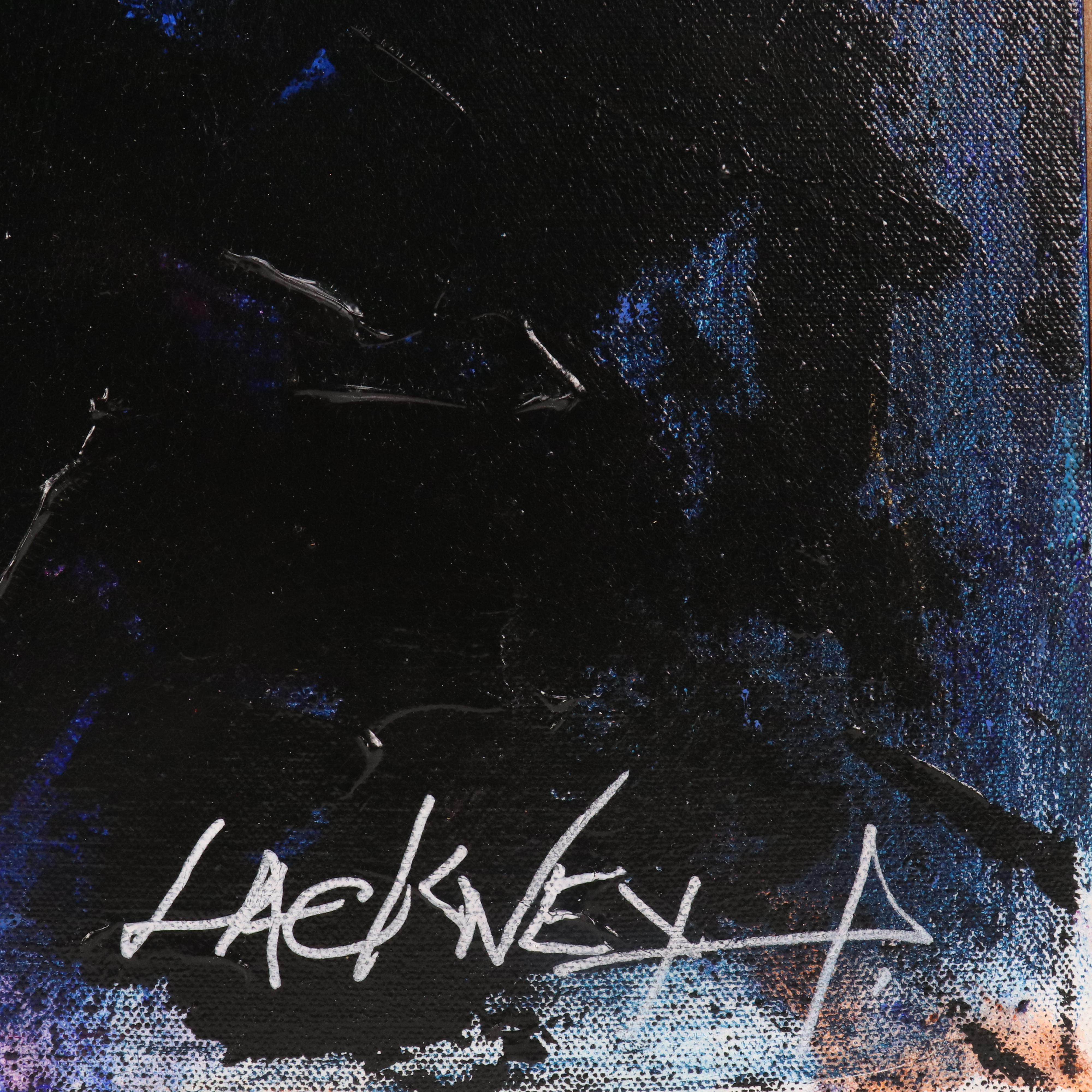 Robert Lackney Abstract Acrylic Painting "The 7th Trumpet," 21st Century