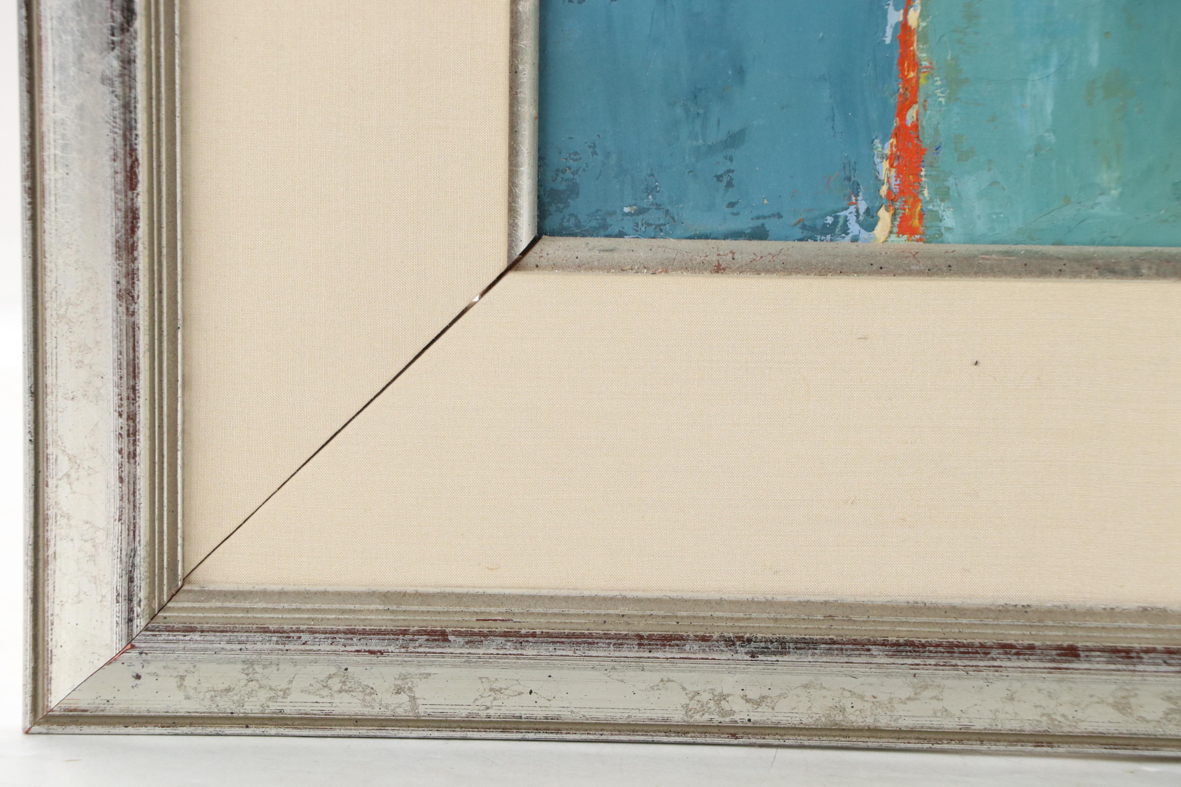 Expressionist Style Oil Painting with Posed Figure, Mid–Late 20th Century