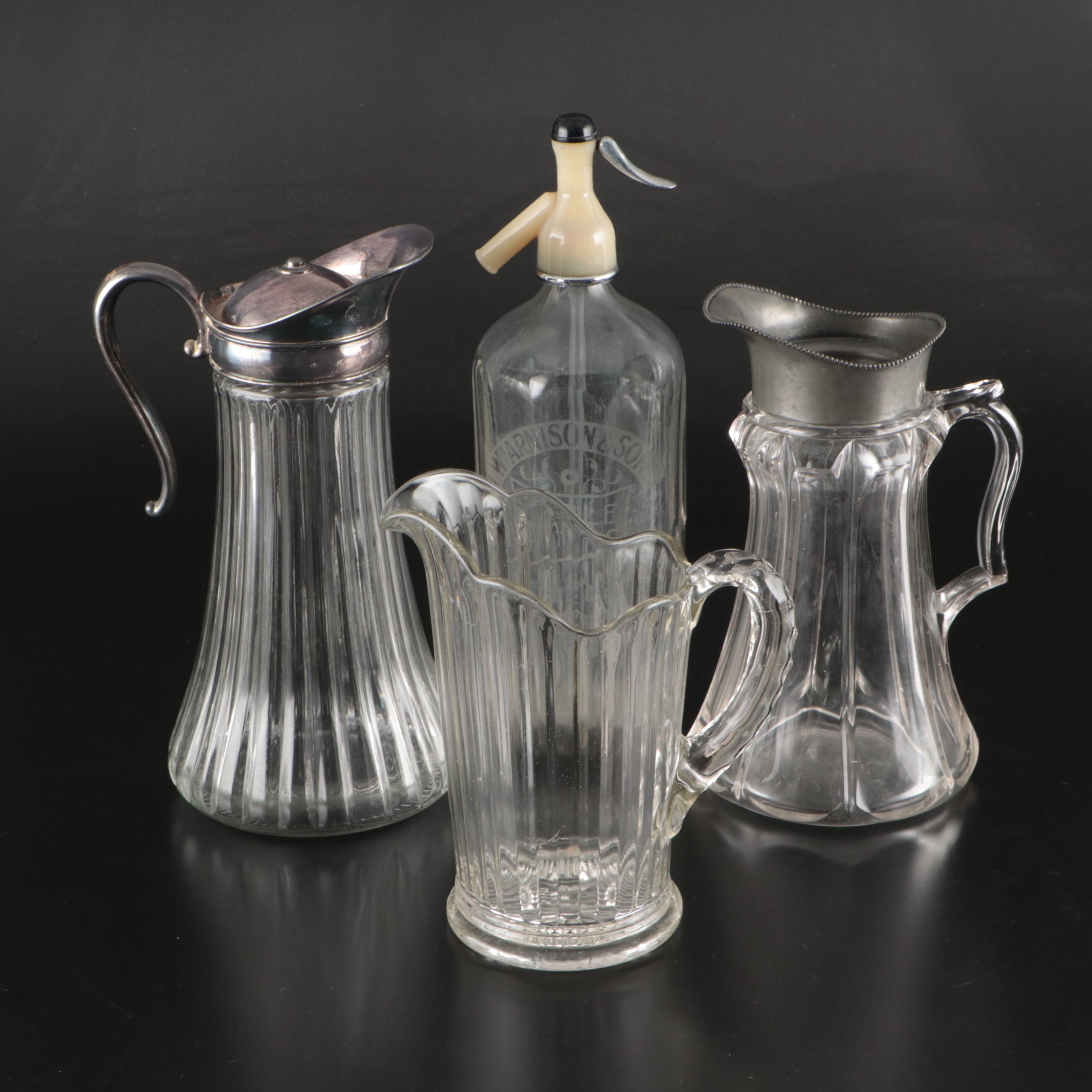 Arnison & Sons Glass Seltzer Bottle with More Pitchers and Carafes