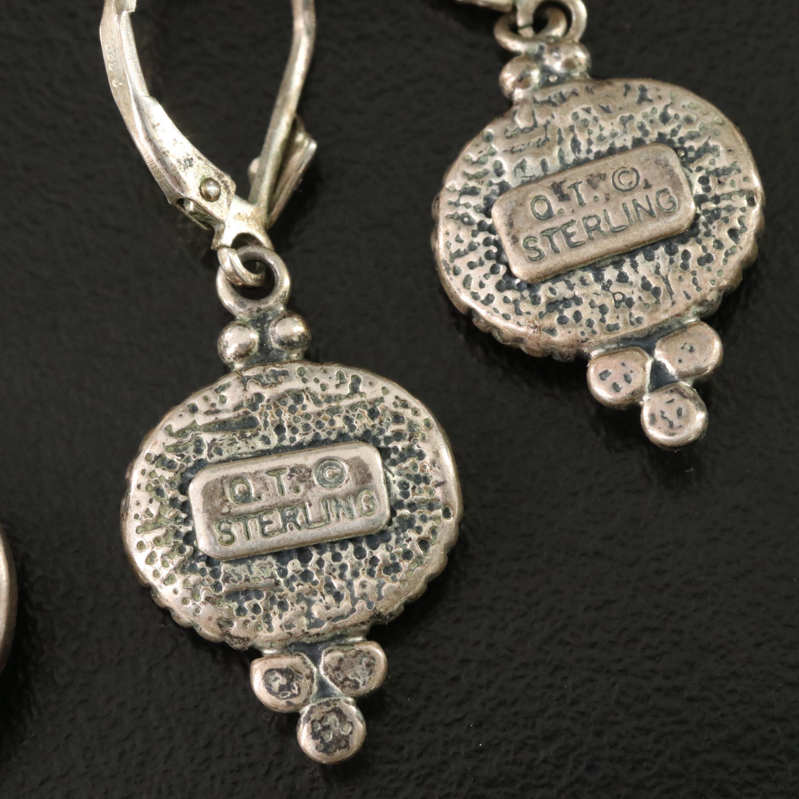 Sterling Jewelry Including Lapis Lazuli and Stone Inlay