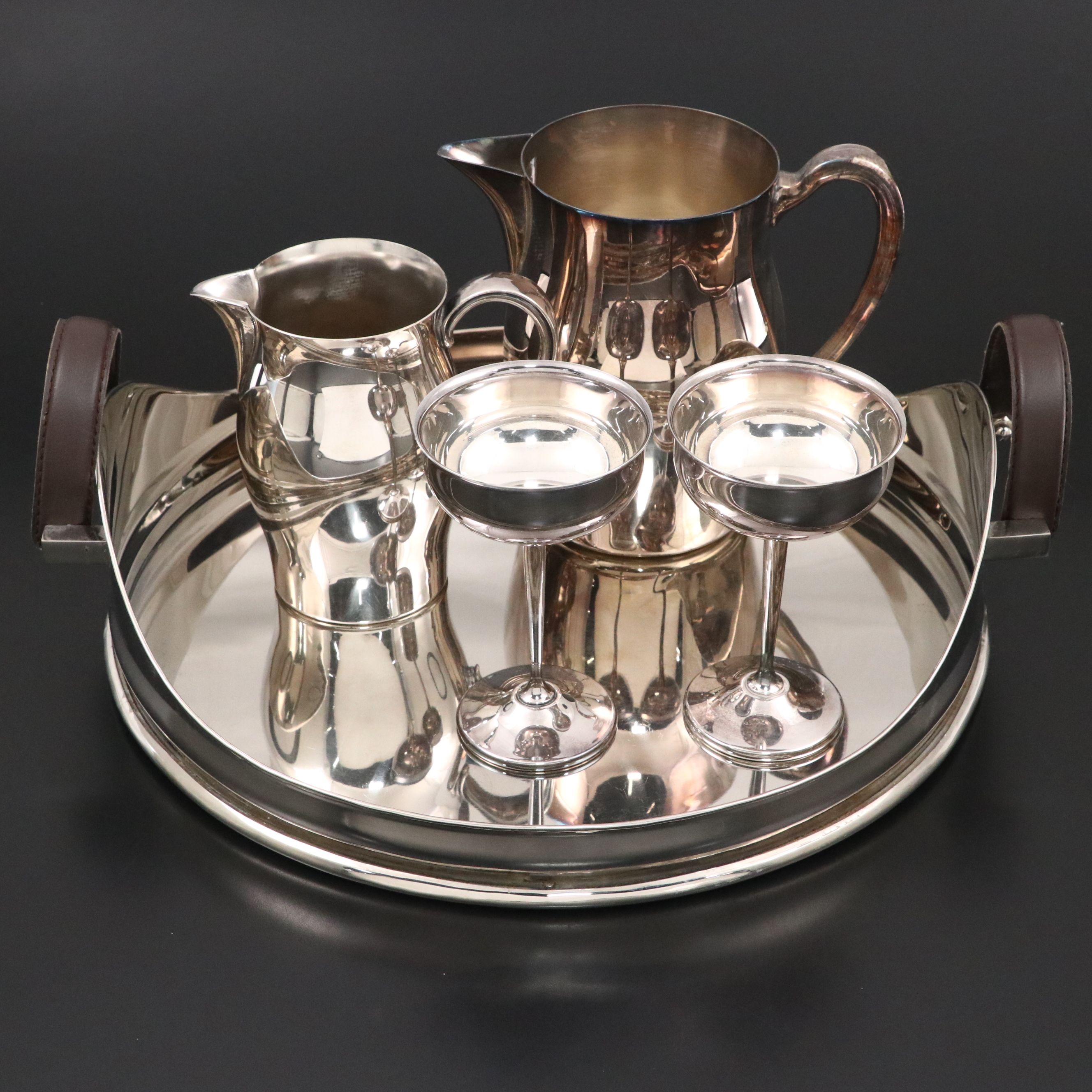 Wm. Rogers "Paul Revere Reproduction" Silver Plate Water Pitcher with More