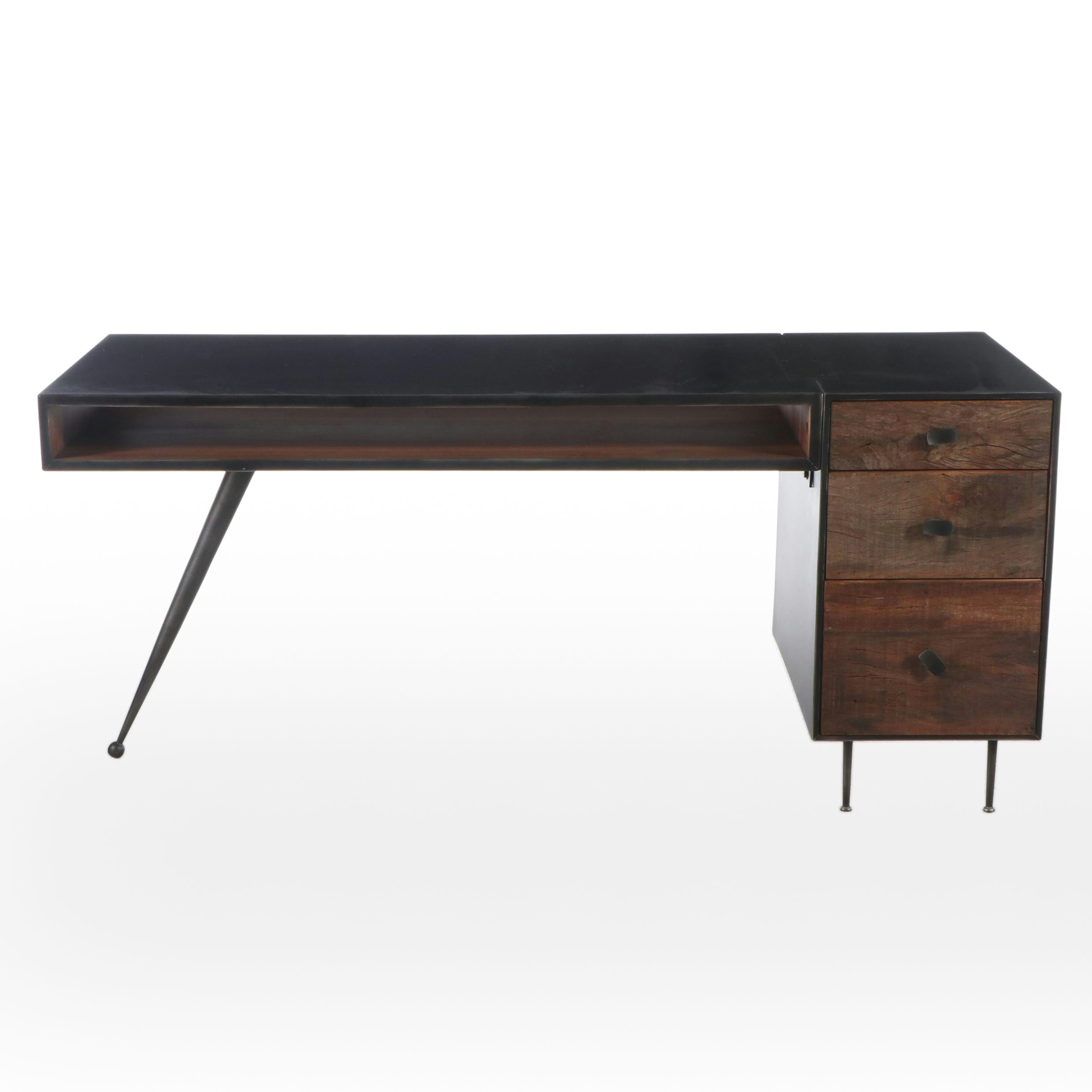 Thomas Bina for Zin Home "Eric" Reclaimed Wood Executive Desk