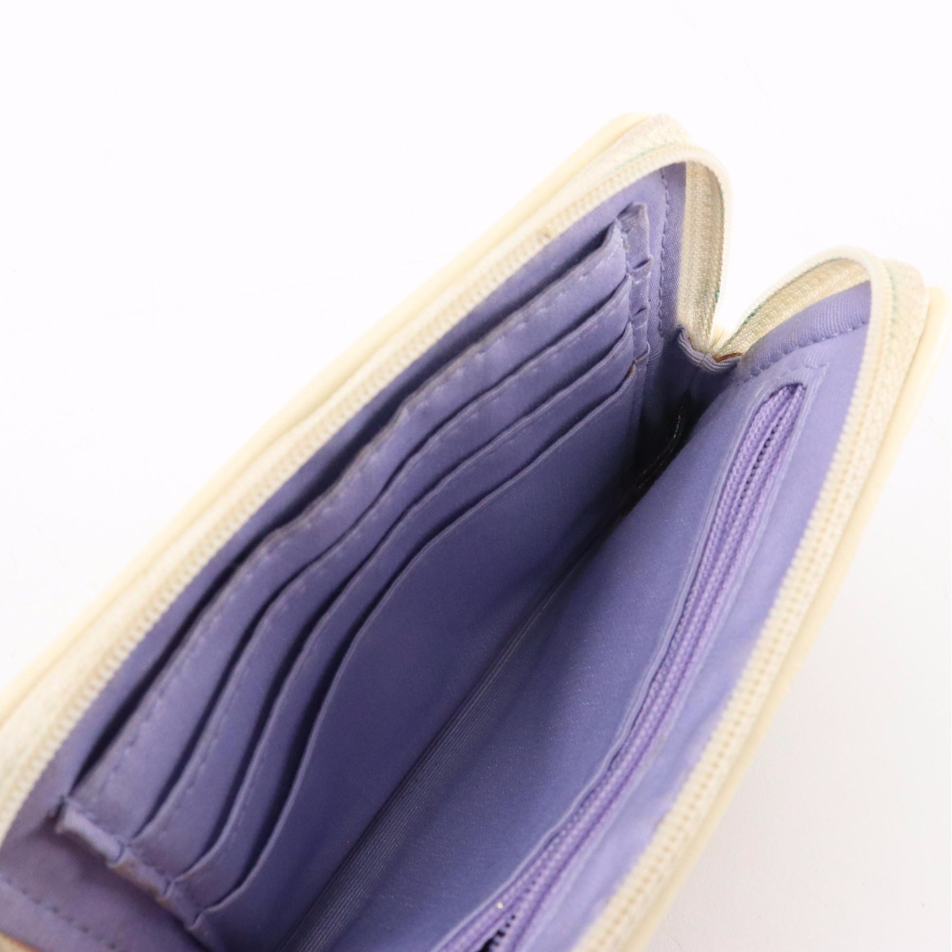 Coach Voyager Drafting 2Way Tote in Black Signature Canvas & Tan Wristlet Wallet