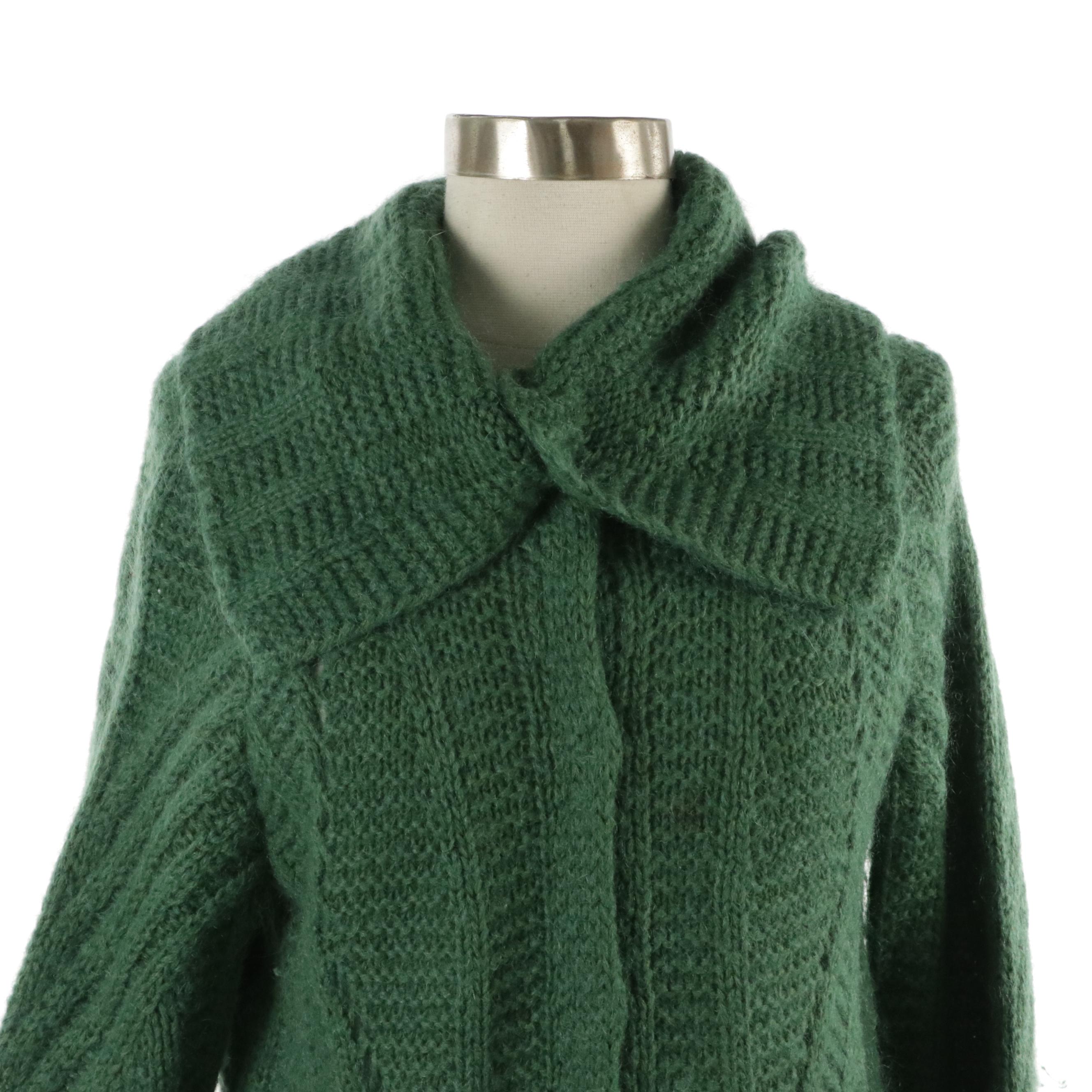 Piazza Sempione Knit Snap-Front Cardigan and Sleeveless Sweater