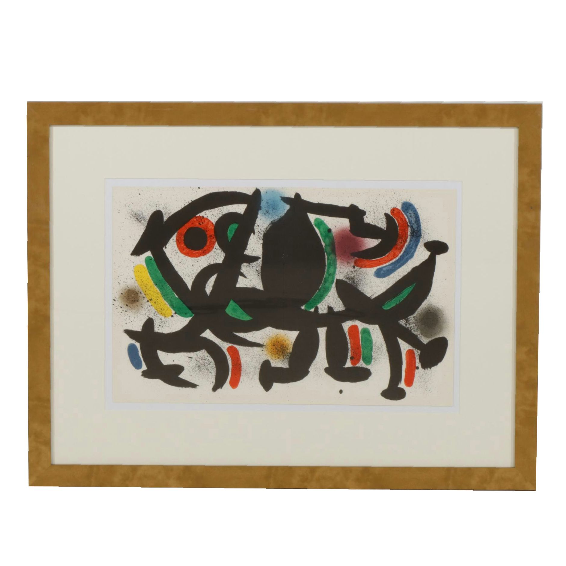 Joan Miró Double-Page Color Lithograph From "Lithographs II," 1975