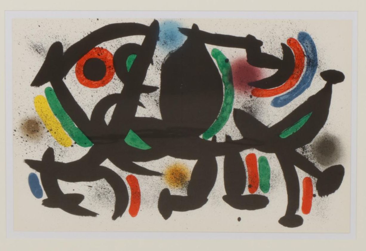 Joan Miró Double-Page Color Lithograph From "Lithographs II," 1975