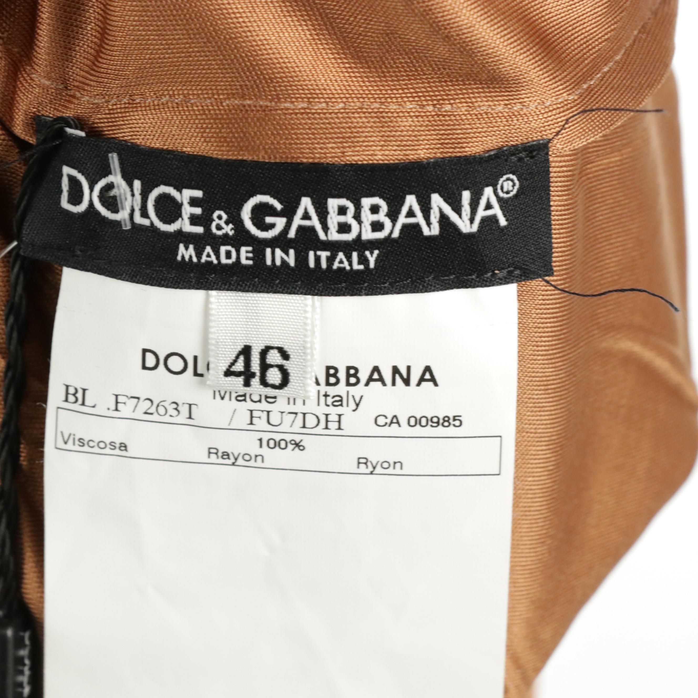 Dolce & Gabbana Top and Emilio Pucci Sequined Embellished Cardigan with Tags