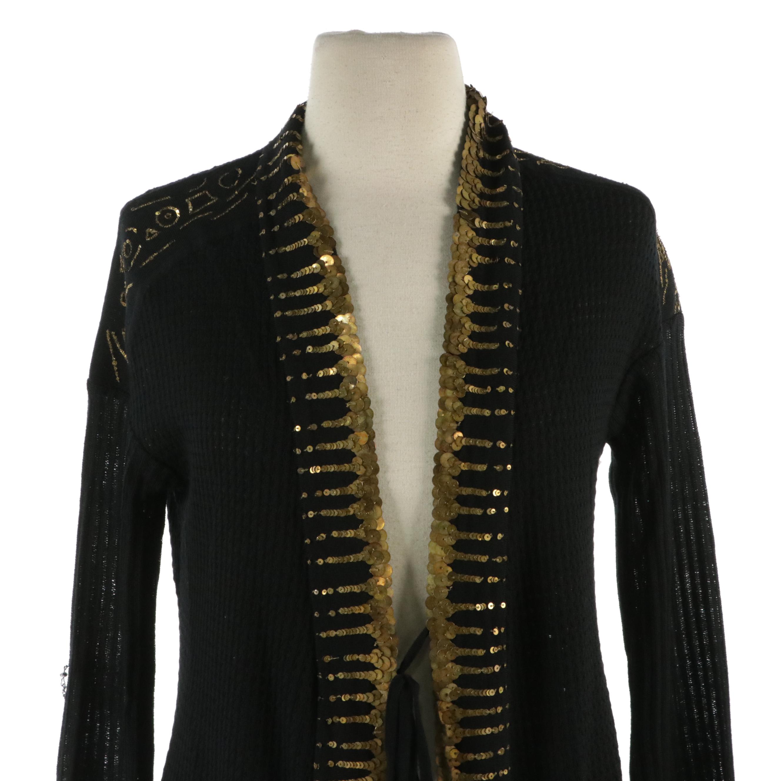 Dolce & Gabbana Top and Emilio Pucci Sequined Embellished Cardigan with Tags