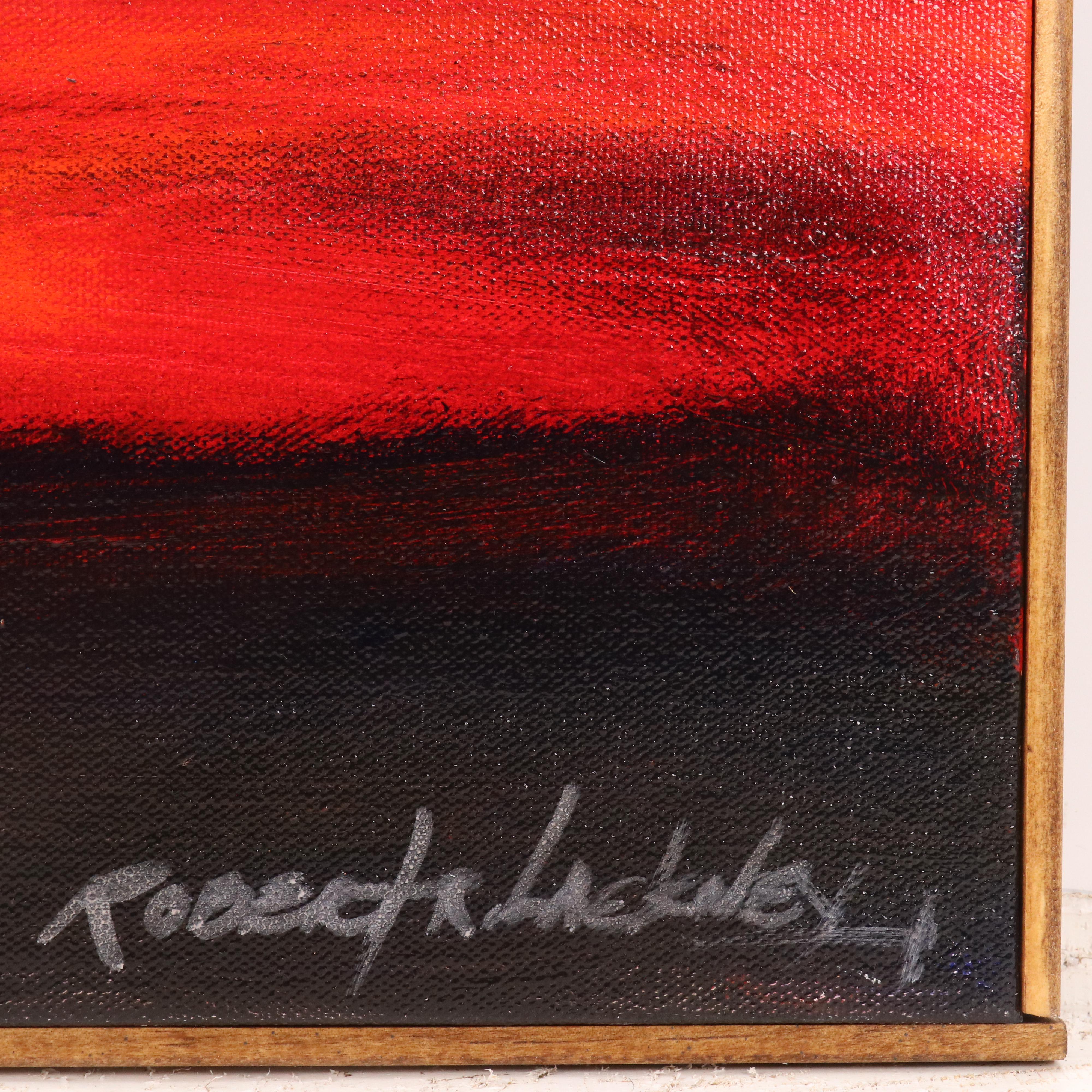 Robert Lackney Sunrise Landscape Acrylic Painting "Morning Glow," 21st Century