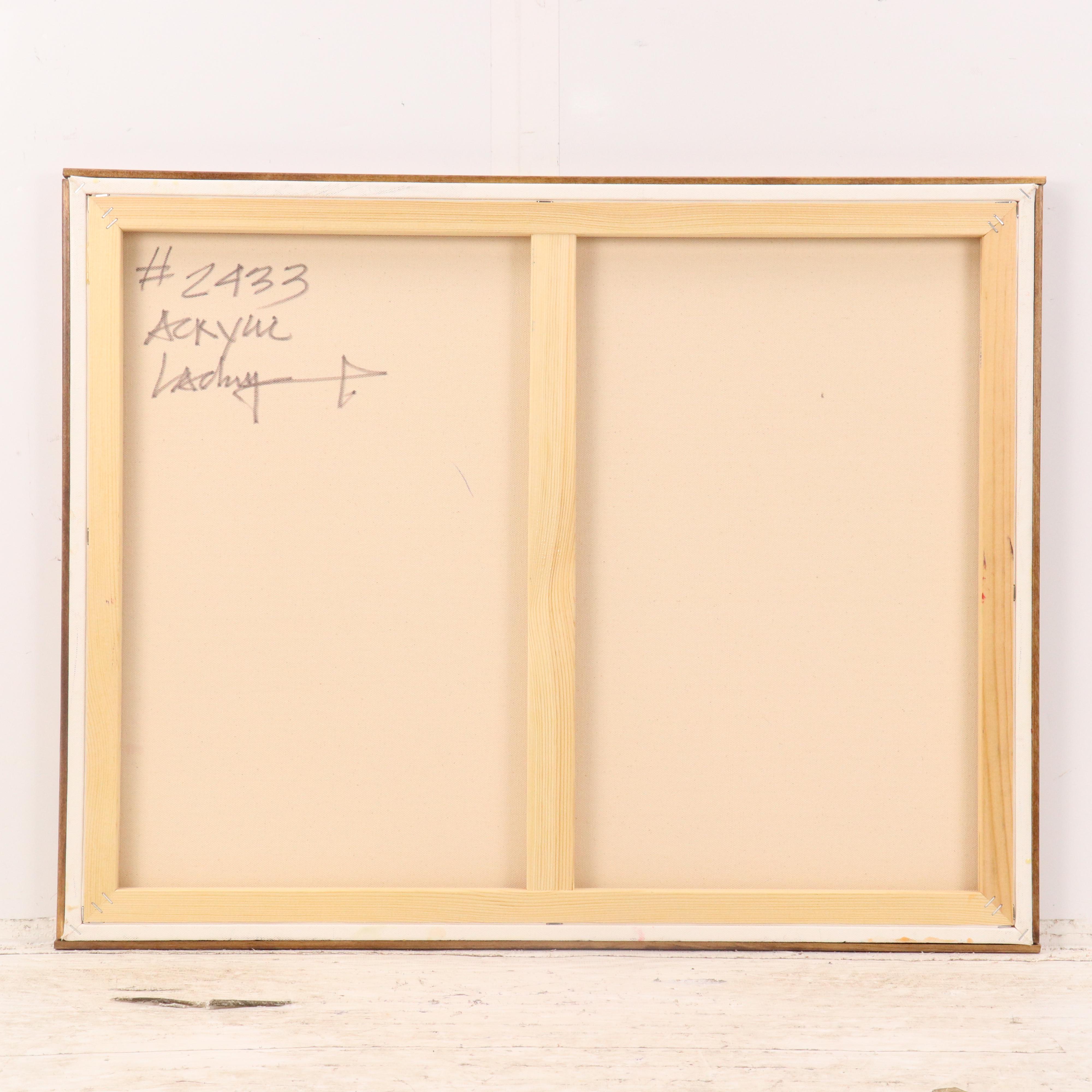 Robert Lackney Sunrise Landscape Acrylic Painting "Morning Glow," 21st Century