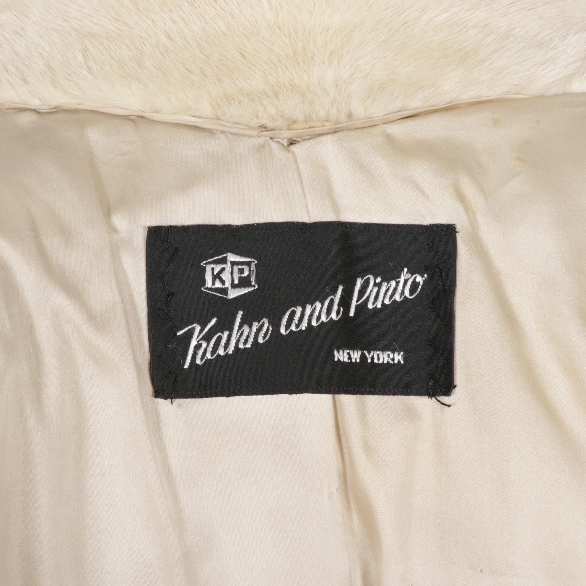 Tourmaline Mink Fur Long Coat with Dolman Sleeves