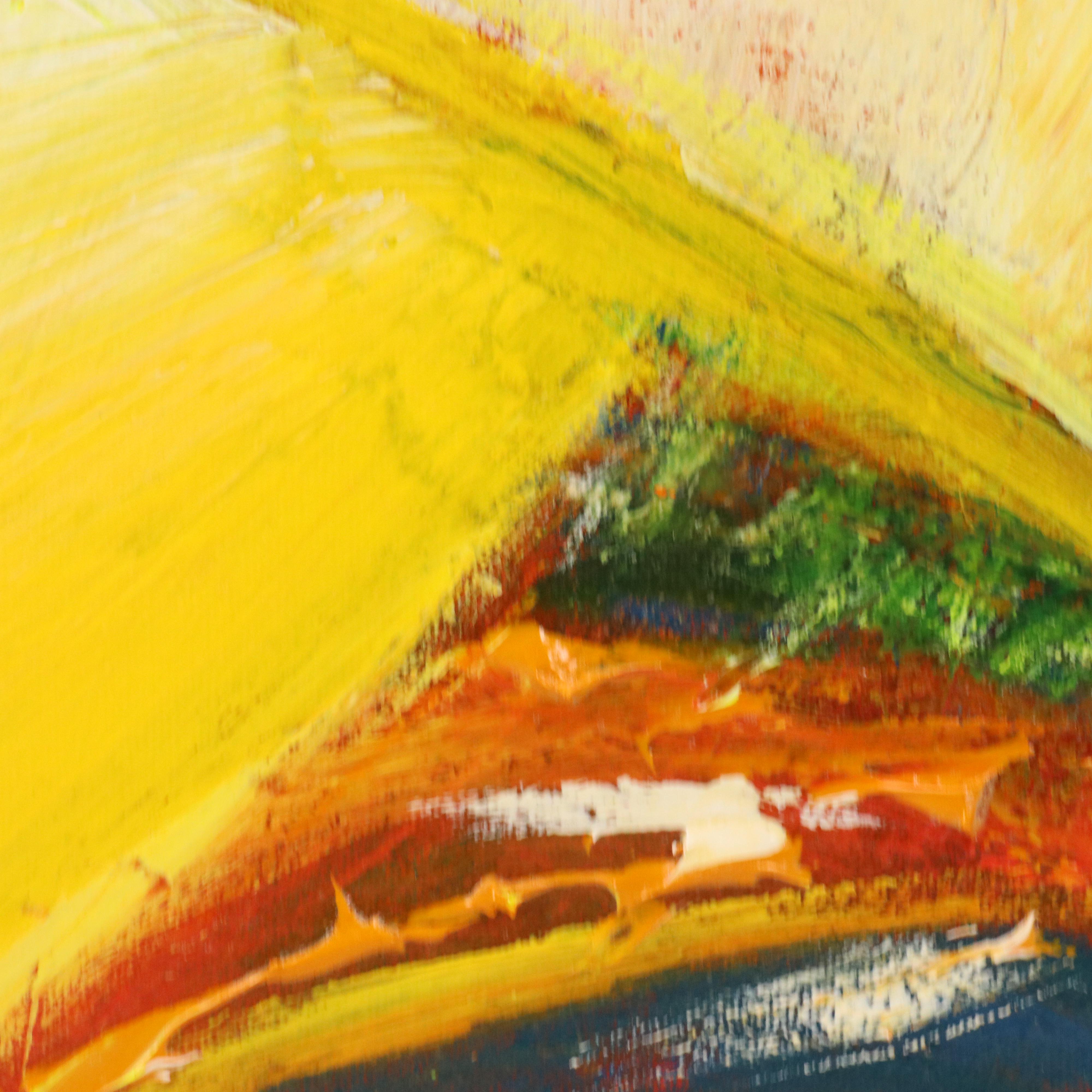 Robert Lackney Abstract Acrylic Painting "Touch," 21st Century