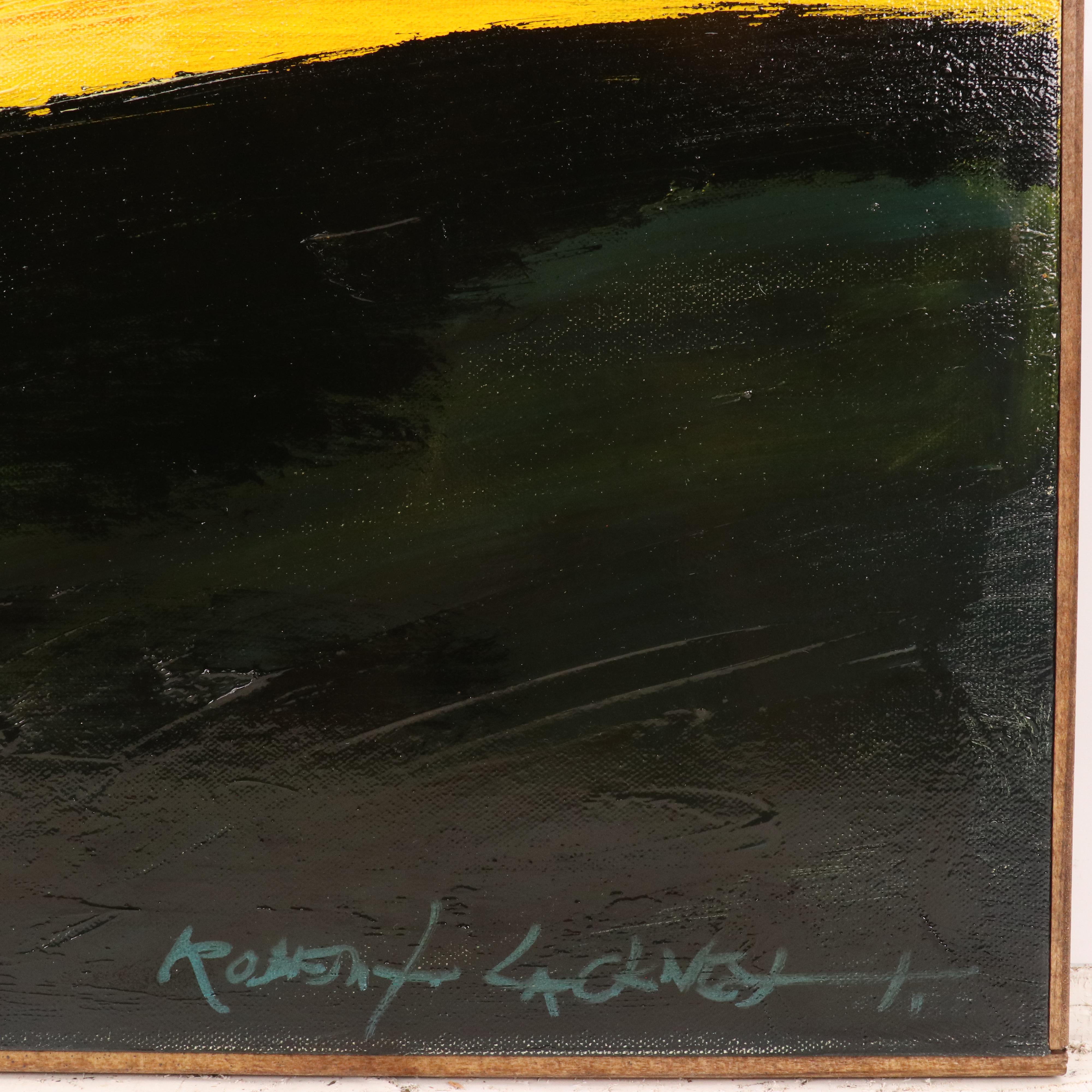 Robert Lackney Landscape Oil Painting "Morning Prayers," 21st Century