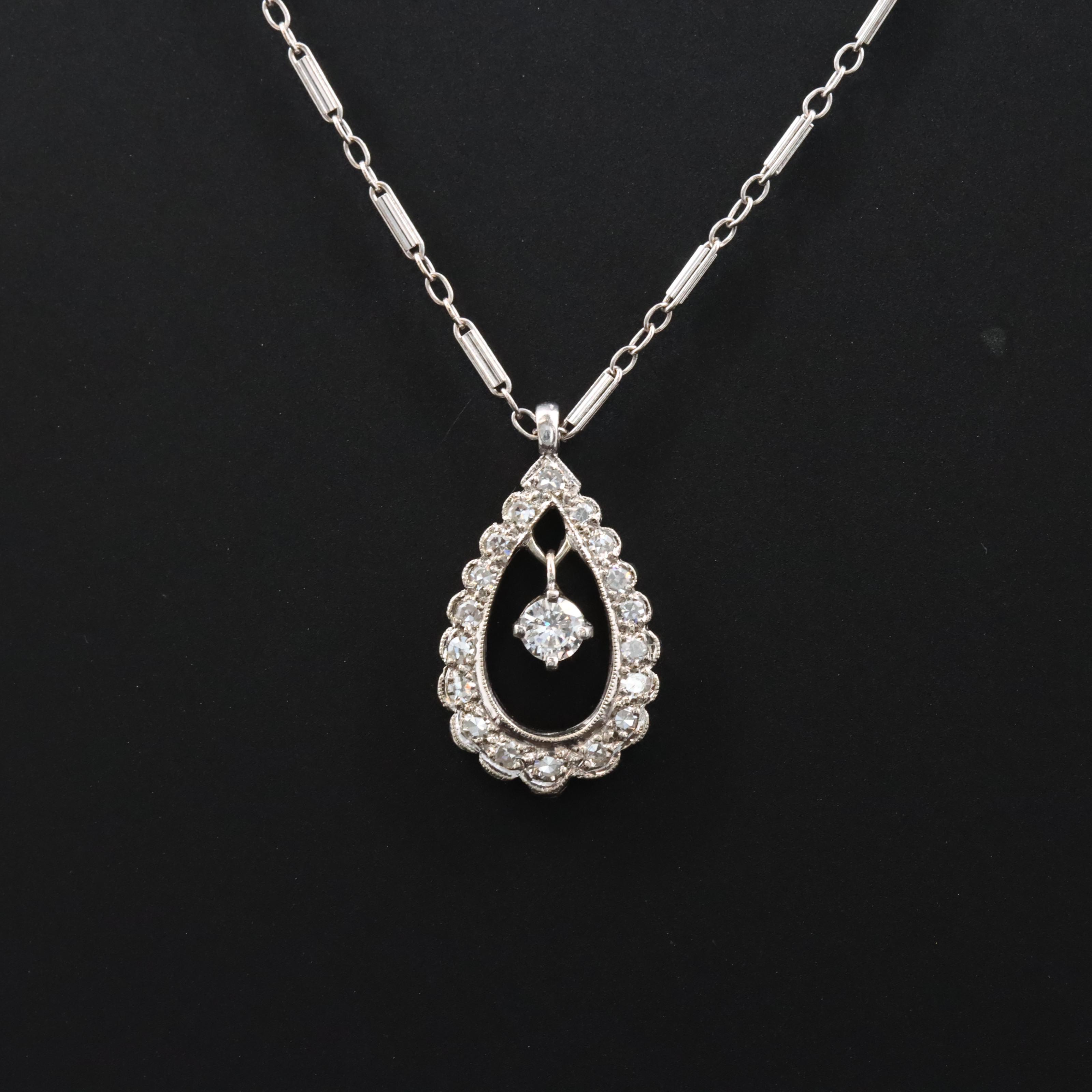 14K 0.45 CTW Diamond Pendant Necklace