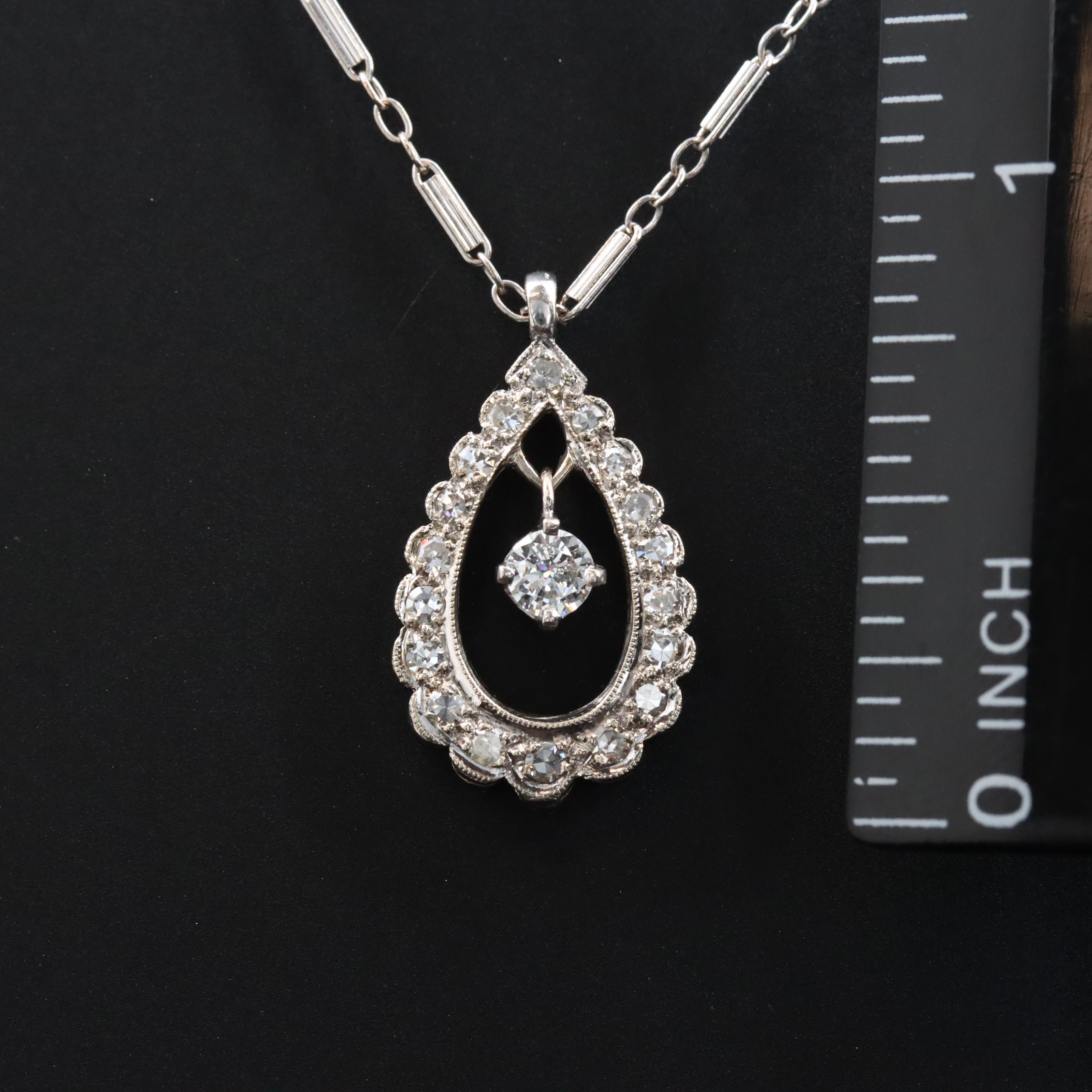 14K 0.45 CTW Diamond Pendant Necklace