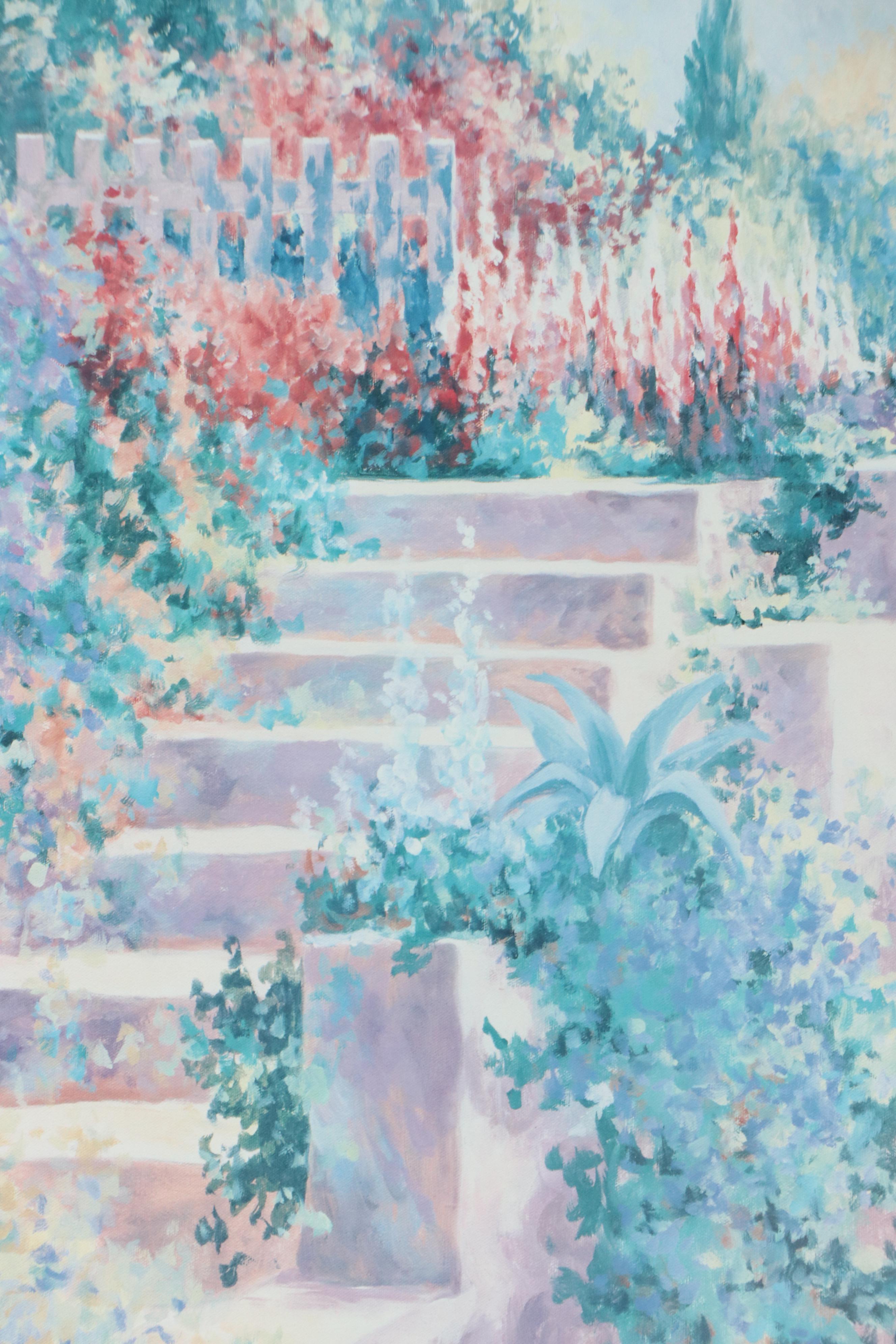 Coastal Offset Lithograph "Bay Path," Late 20th Century