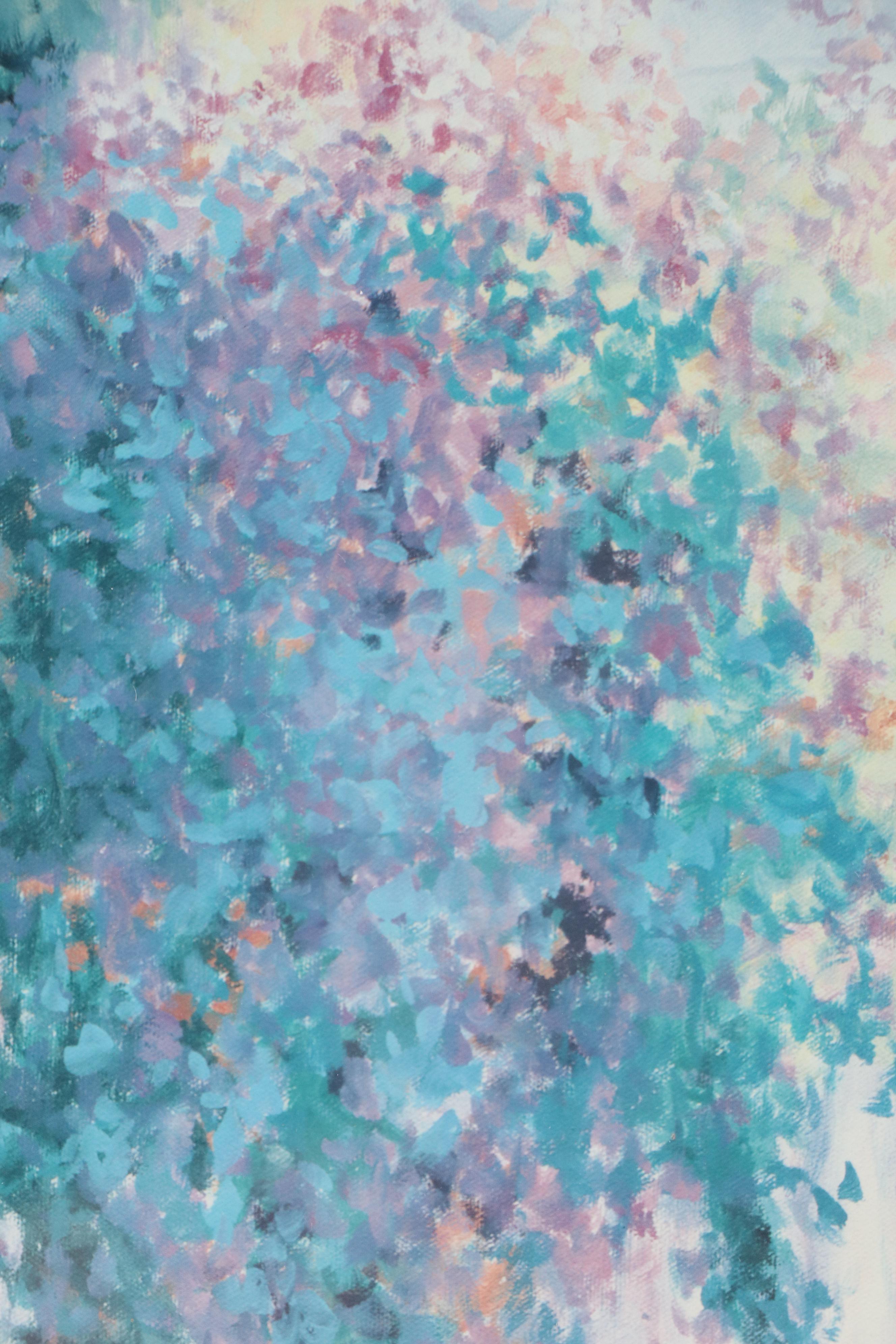 Coastal Offset Lithograph "Bay Path," Late 20th Century