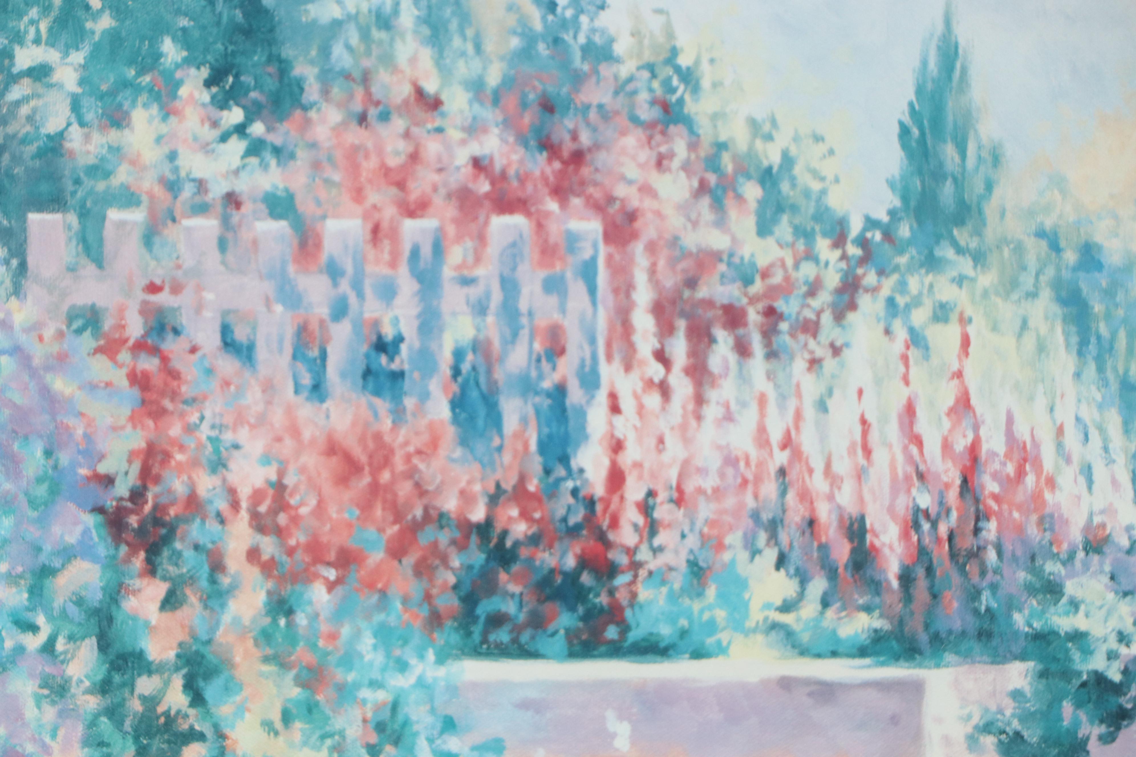 Coastal Offset Lithograph "Bay Path," Late 20th Century