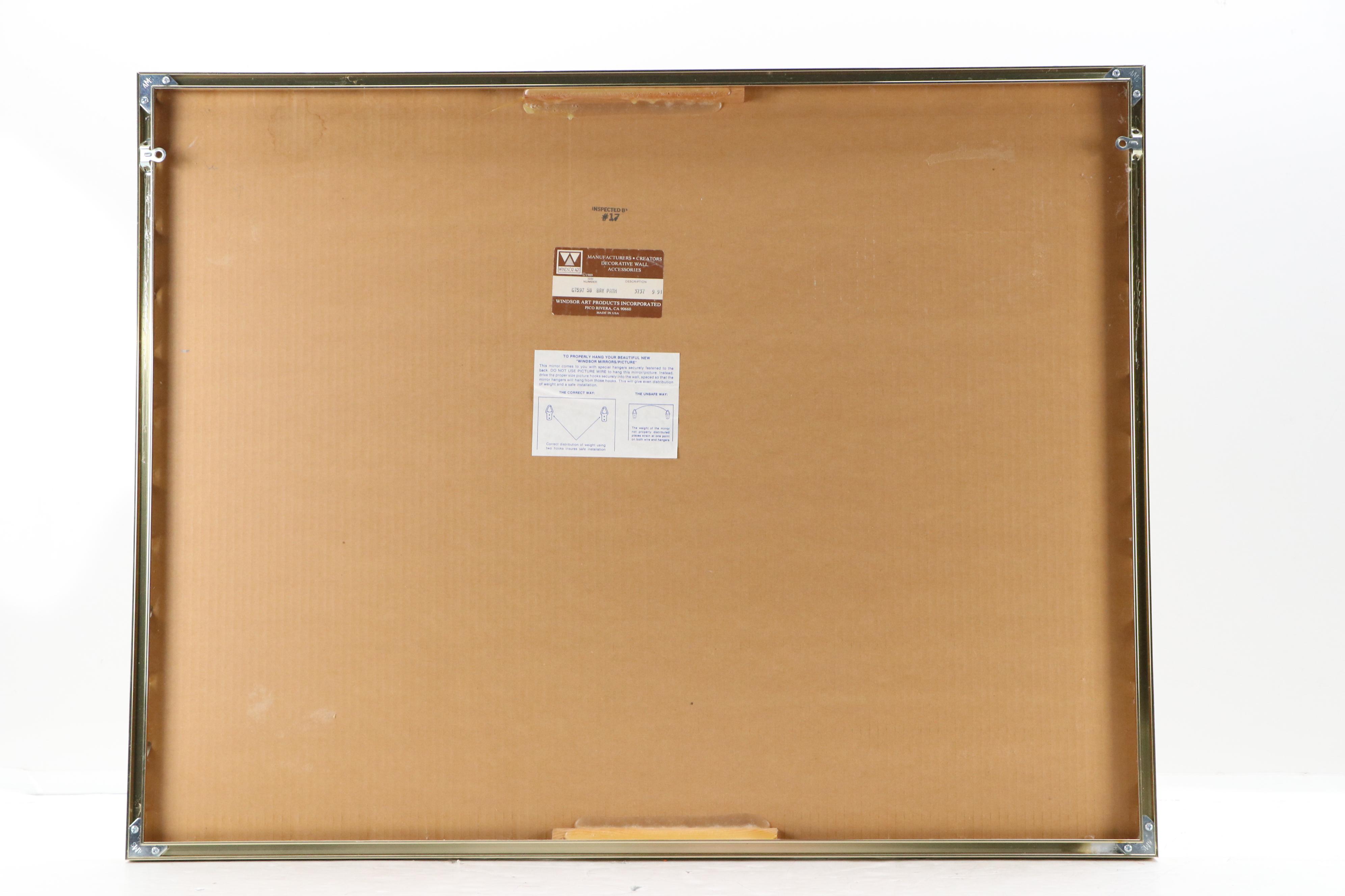 Coastal Offset Lithograph "Bay Path," Late 20th Century