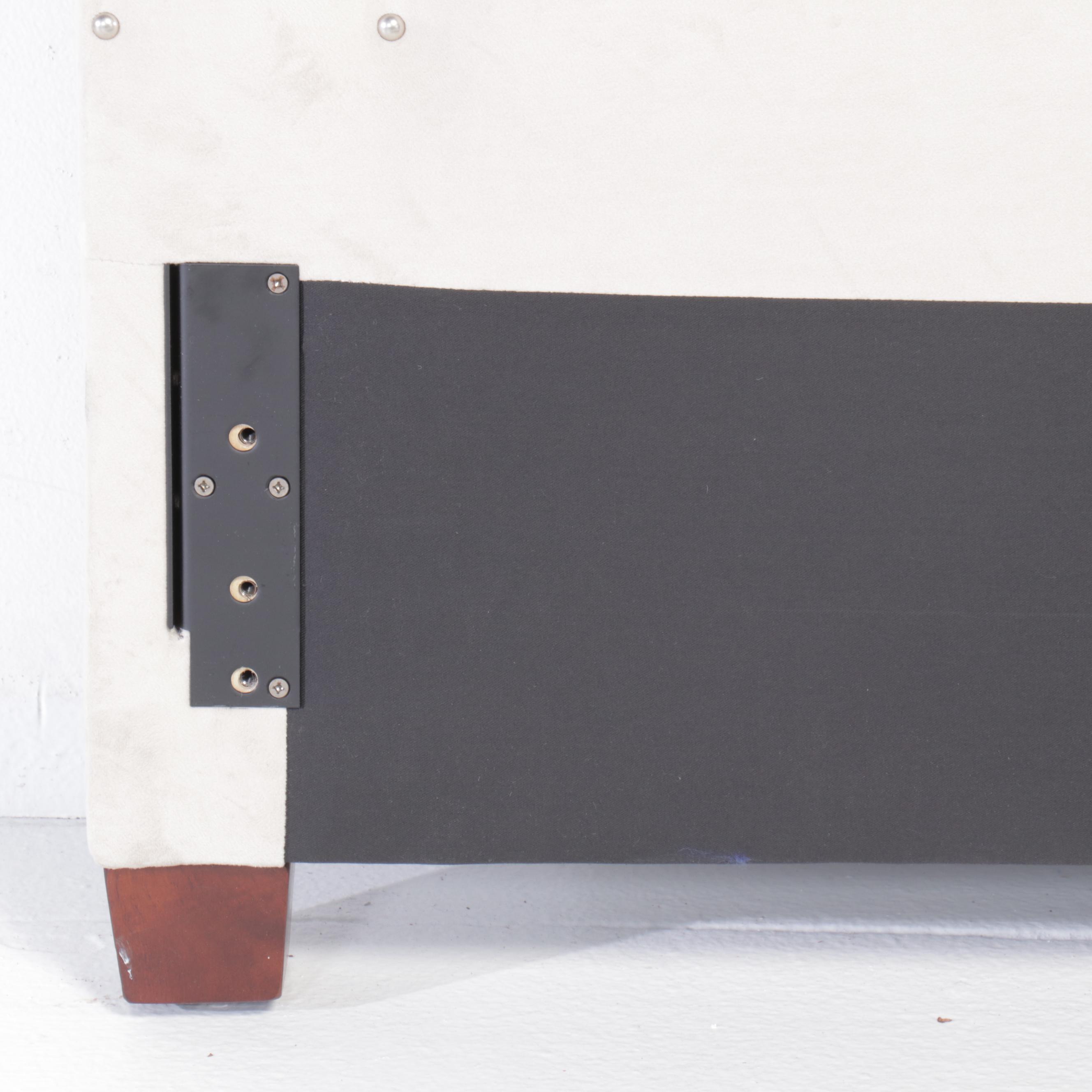 Pottery Barn "Tamsen" Upholstered King Size Headboard with Metal Frame