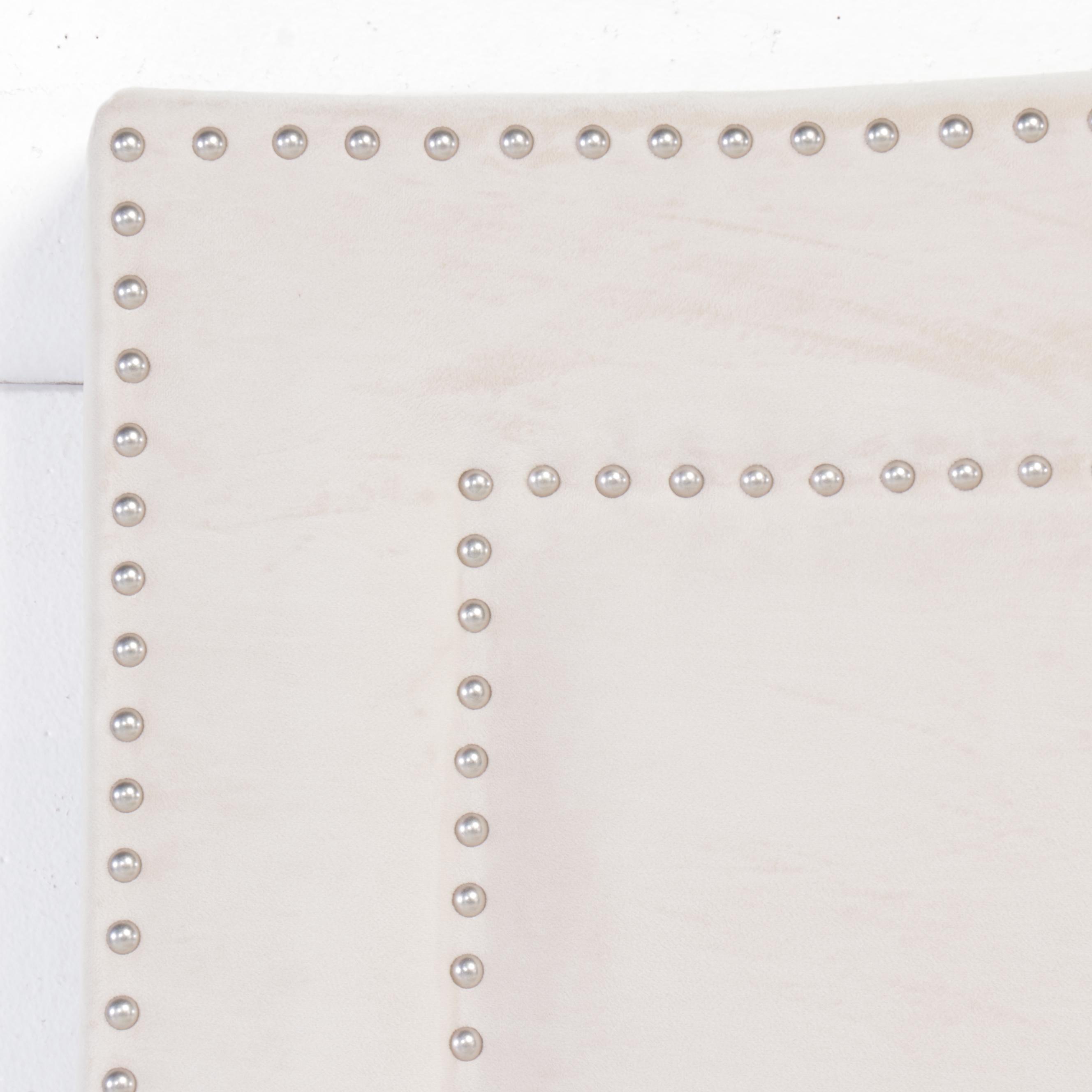 Pottery Barn "Tamsen" Upholstered King Size Headboard with Metal Frame