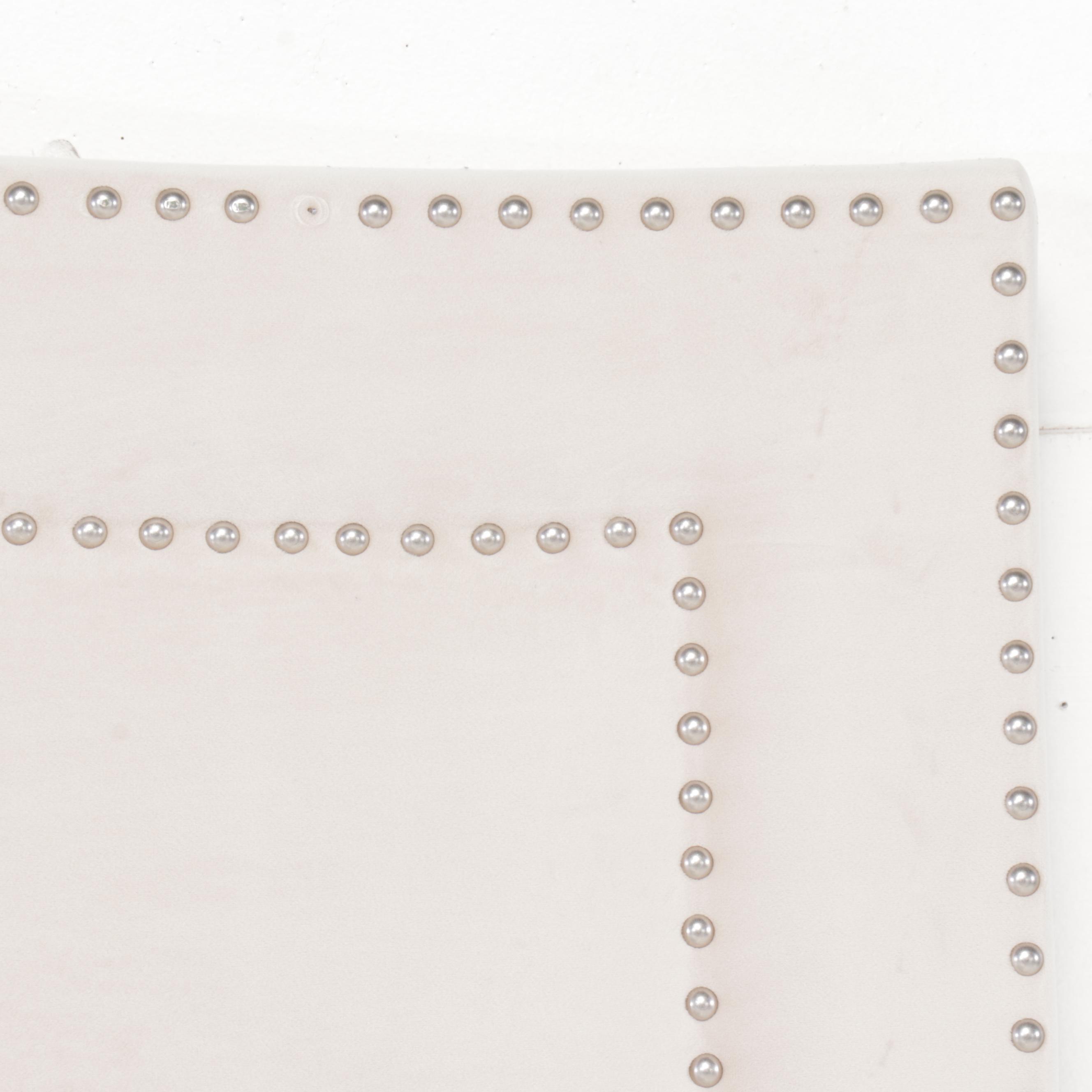 Pottery Barn "Tamsen" Upholstered King Size Headboard with Metal Frame