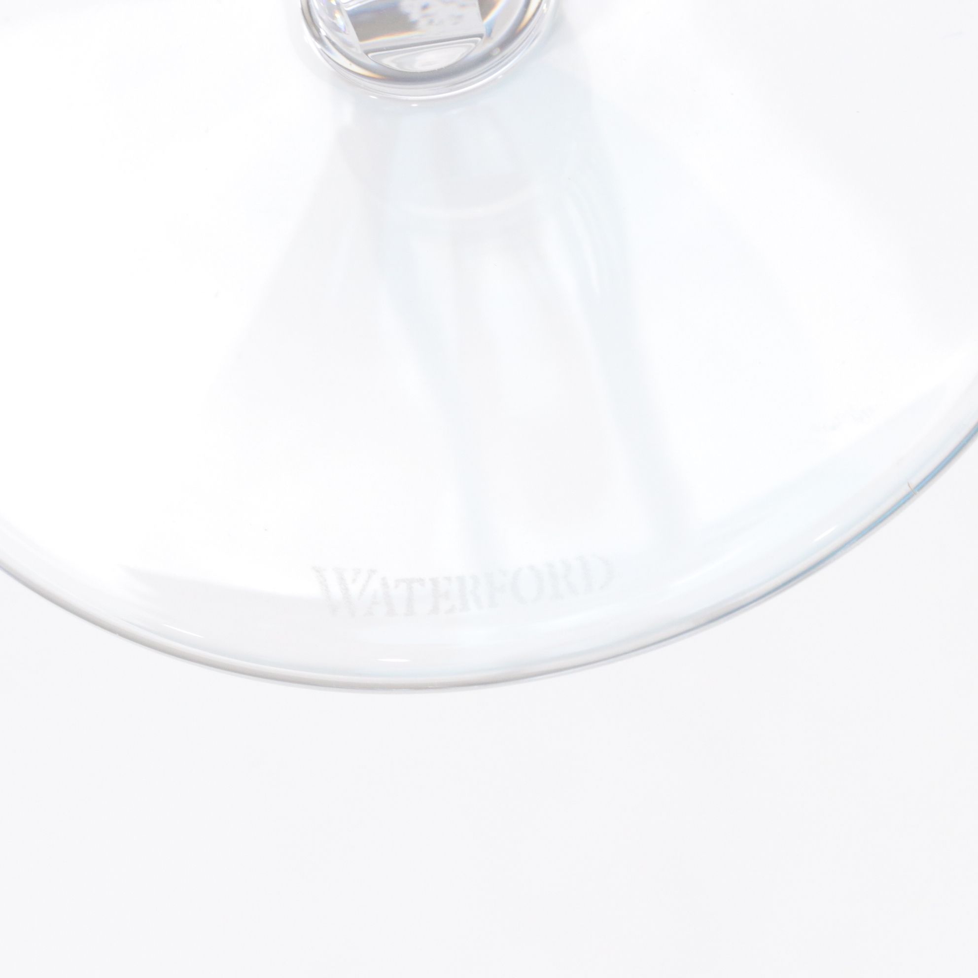 Waterford Crystal "Eclipse" Turquoise Martini Glasses, Pair In Box