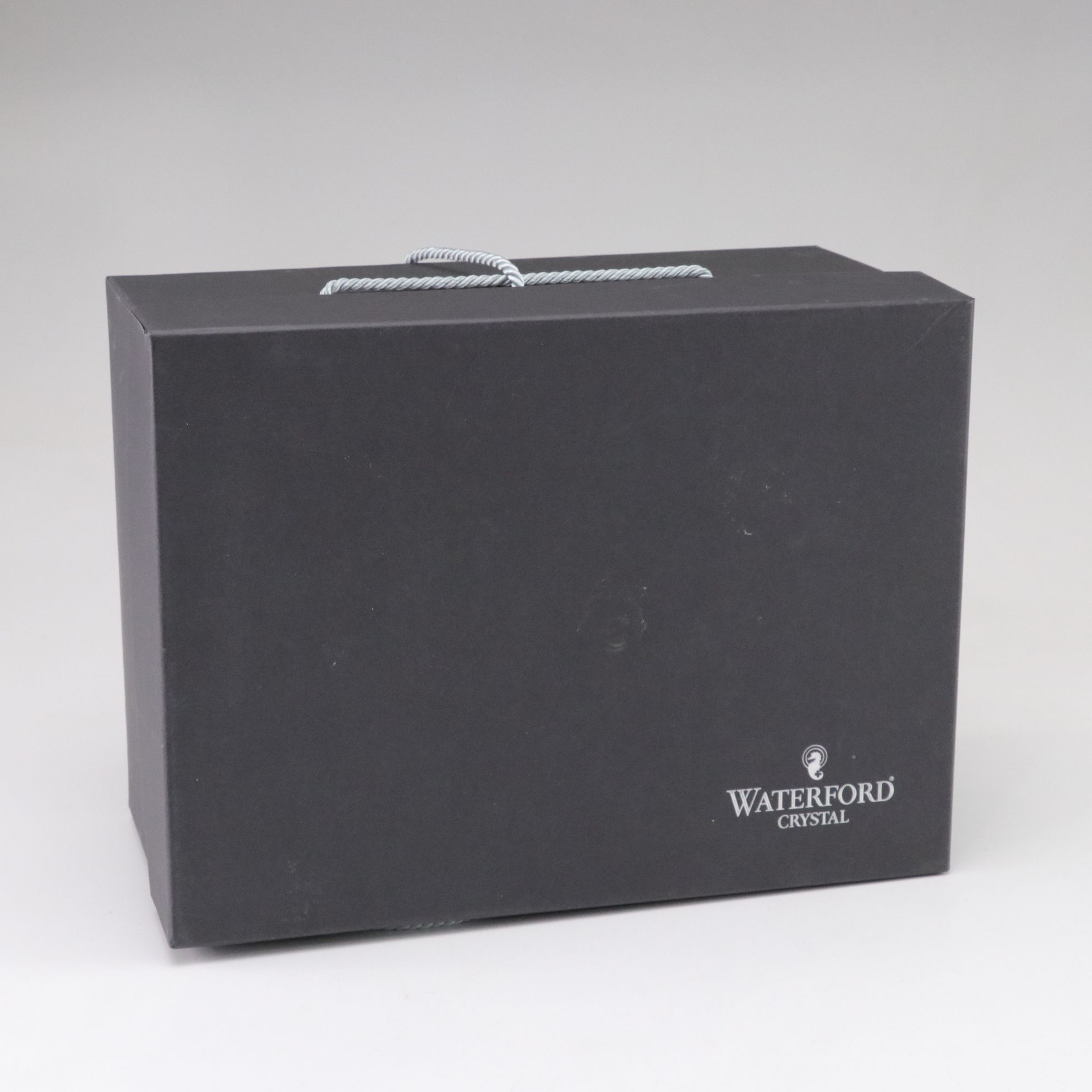 Waterford Crystal "Eclipse" Turquoise Martini Glasses, Pair In Box