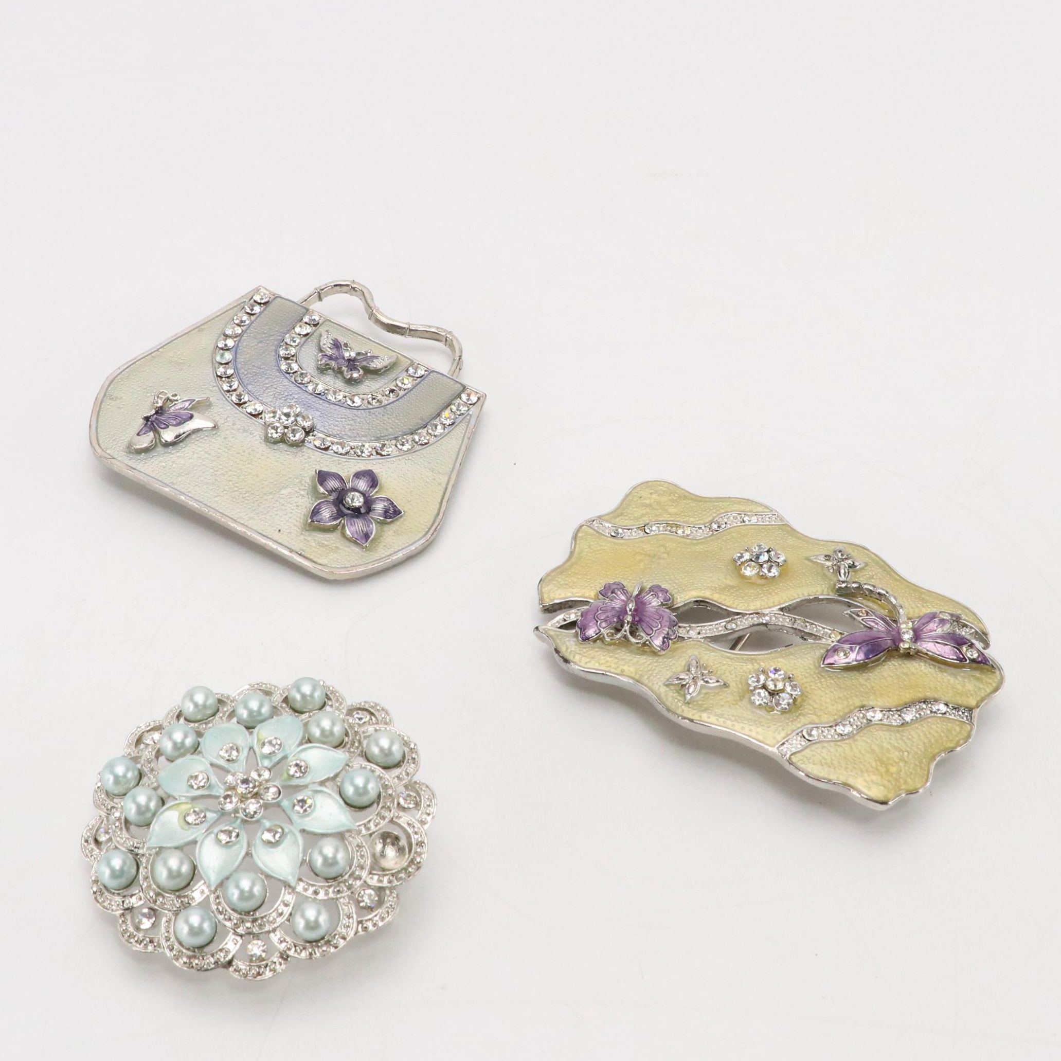 Crystal Embellished 3D Belt Buckles