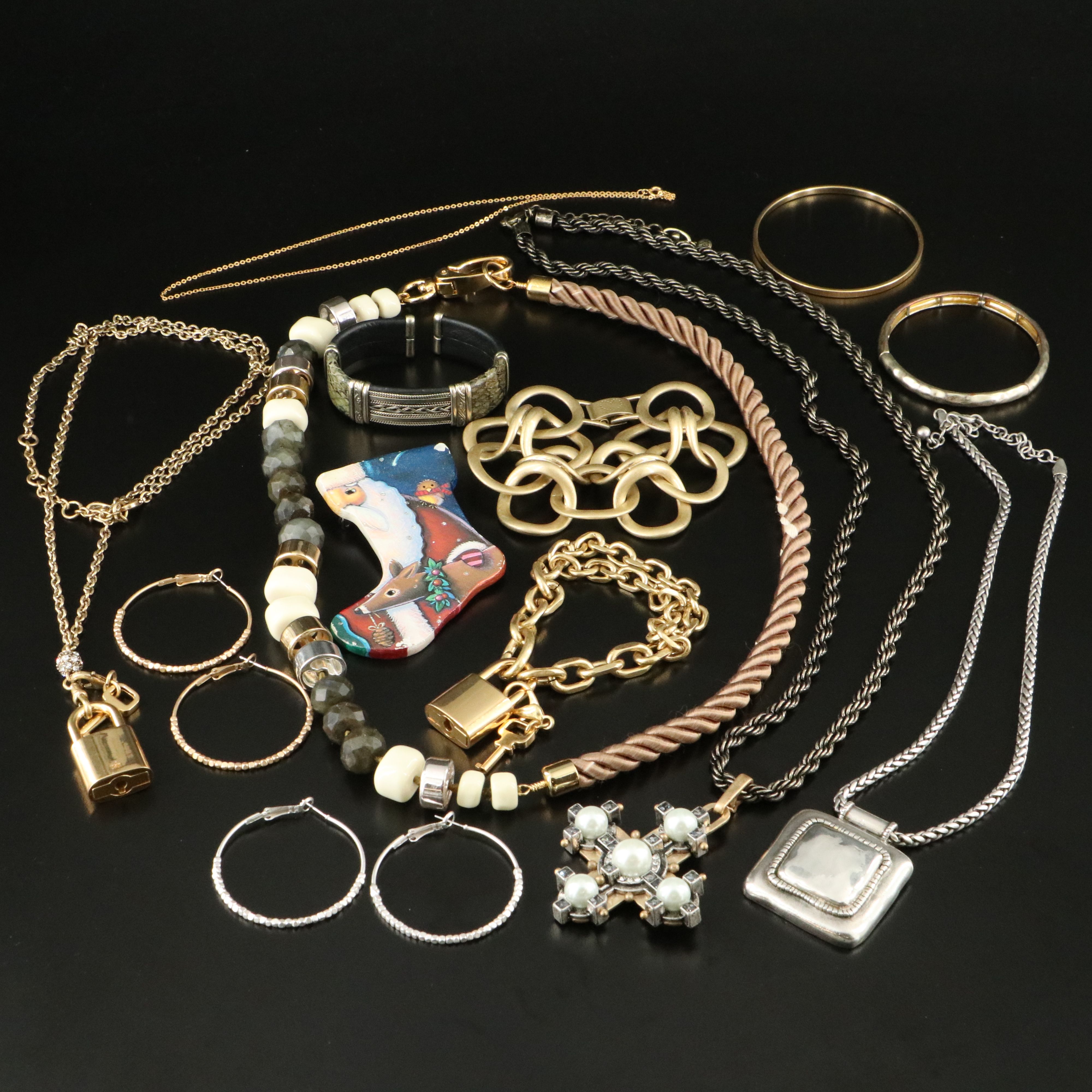 Labradorite, Faux Pearl and Rhinestones Featured in Jewelry Collection