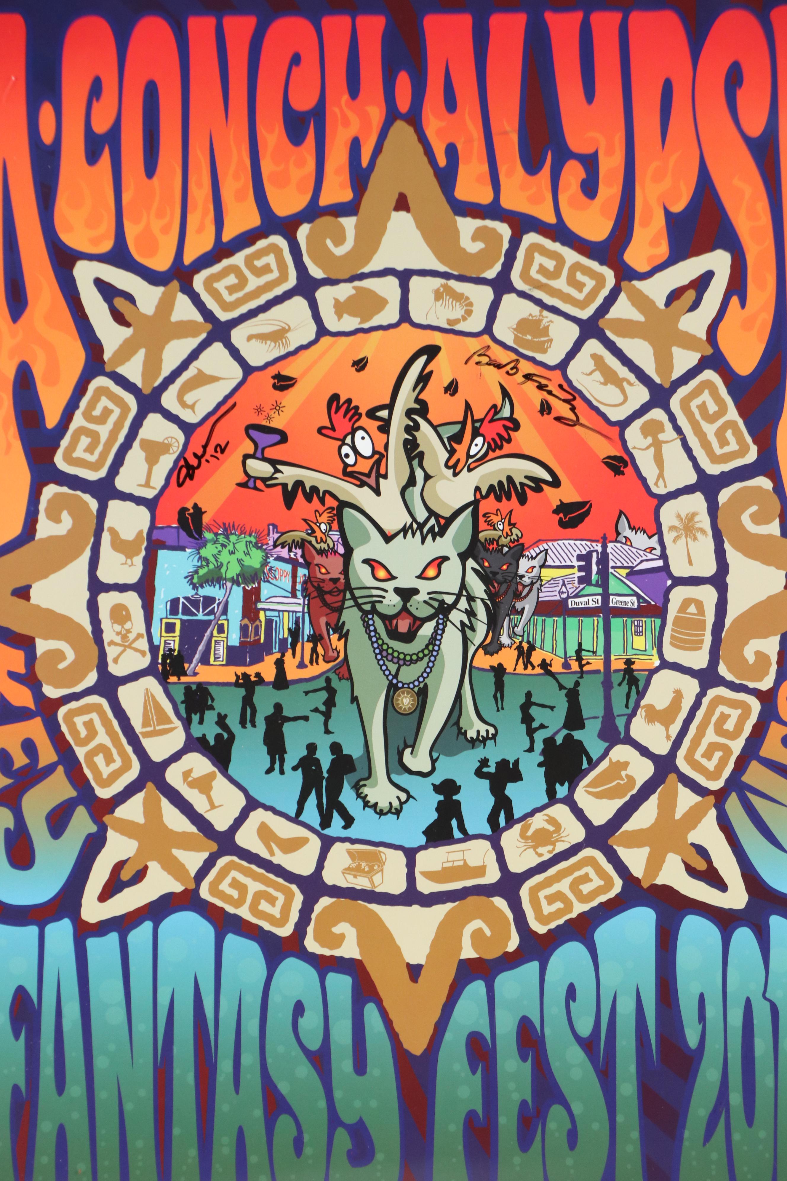 Mike Cochran & Barb Feinberg Offset Lithograph Poster "A-Conch-Alypse, 2012