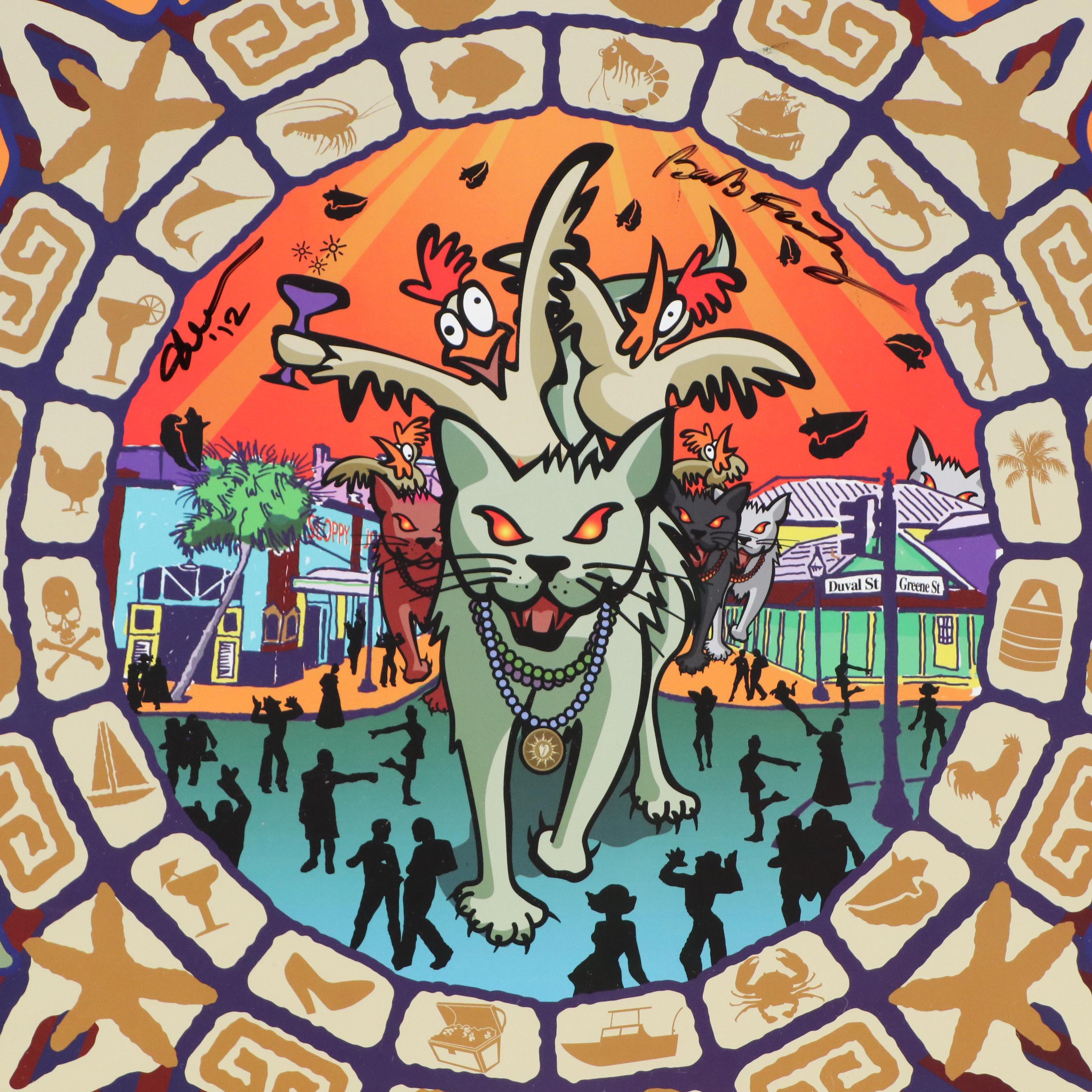 Mike Cochran & Barb Feinberg Offset Lithograph Poster "A-Conch-Alypse, 2012