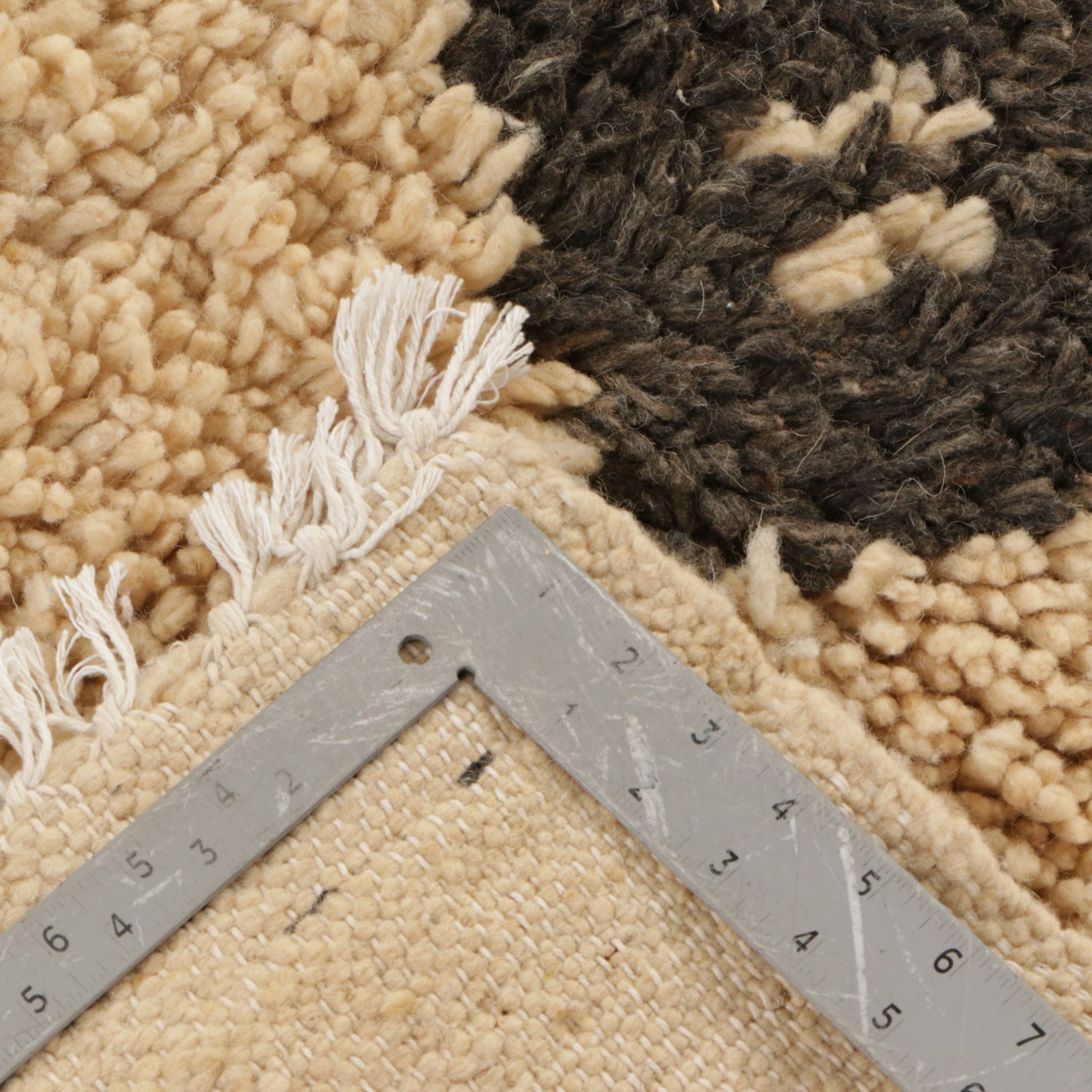 Two Hand-Knotted Moroccan Berber Accent Rugs