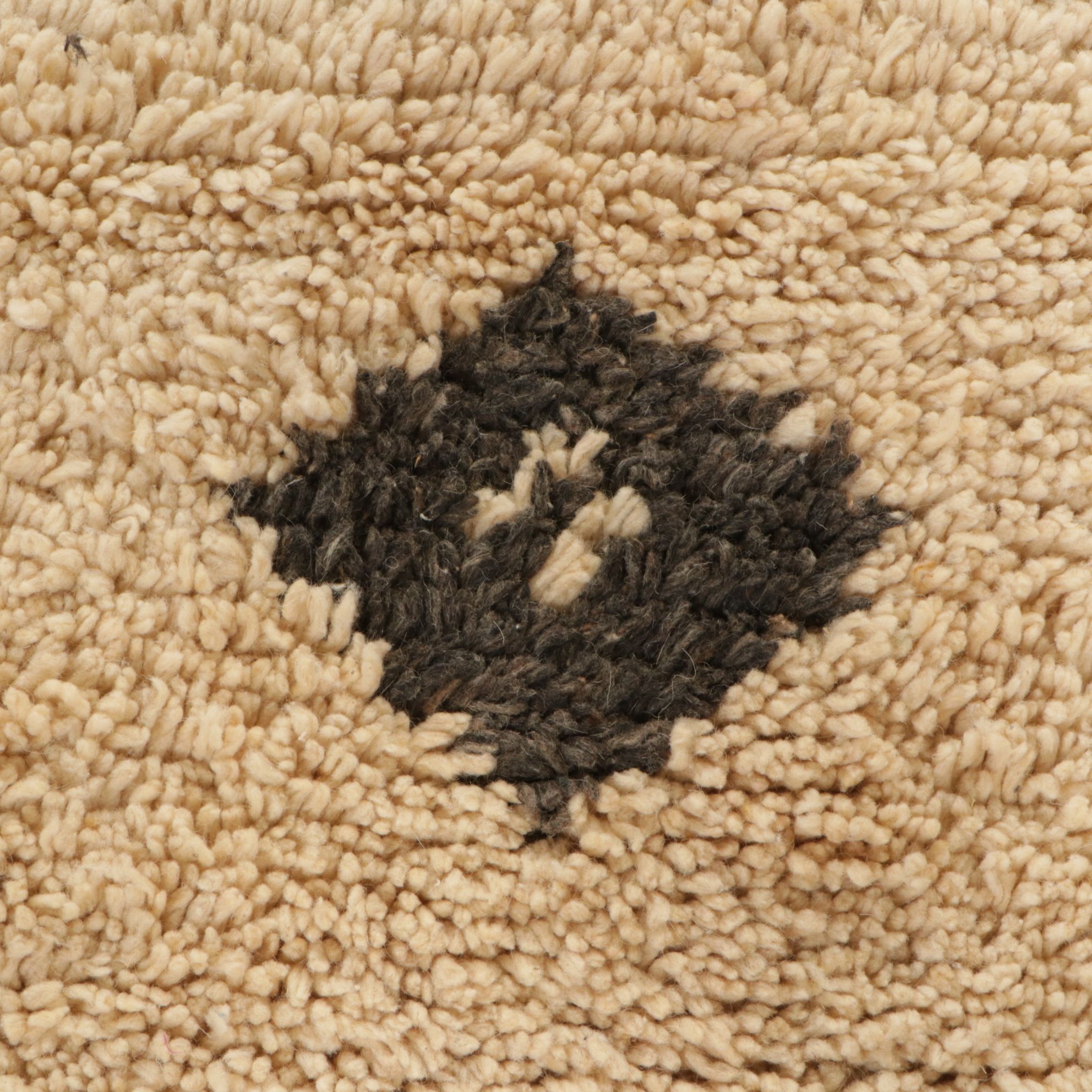 Two Hand-Knotted Moroccan Berber Accent Rugs