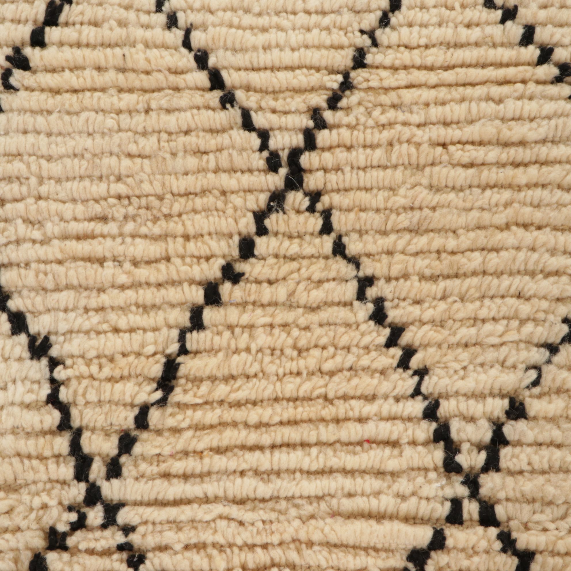 Two Hand-Knotted Moroccan Berber Accent Rugs