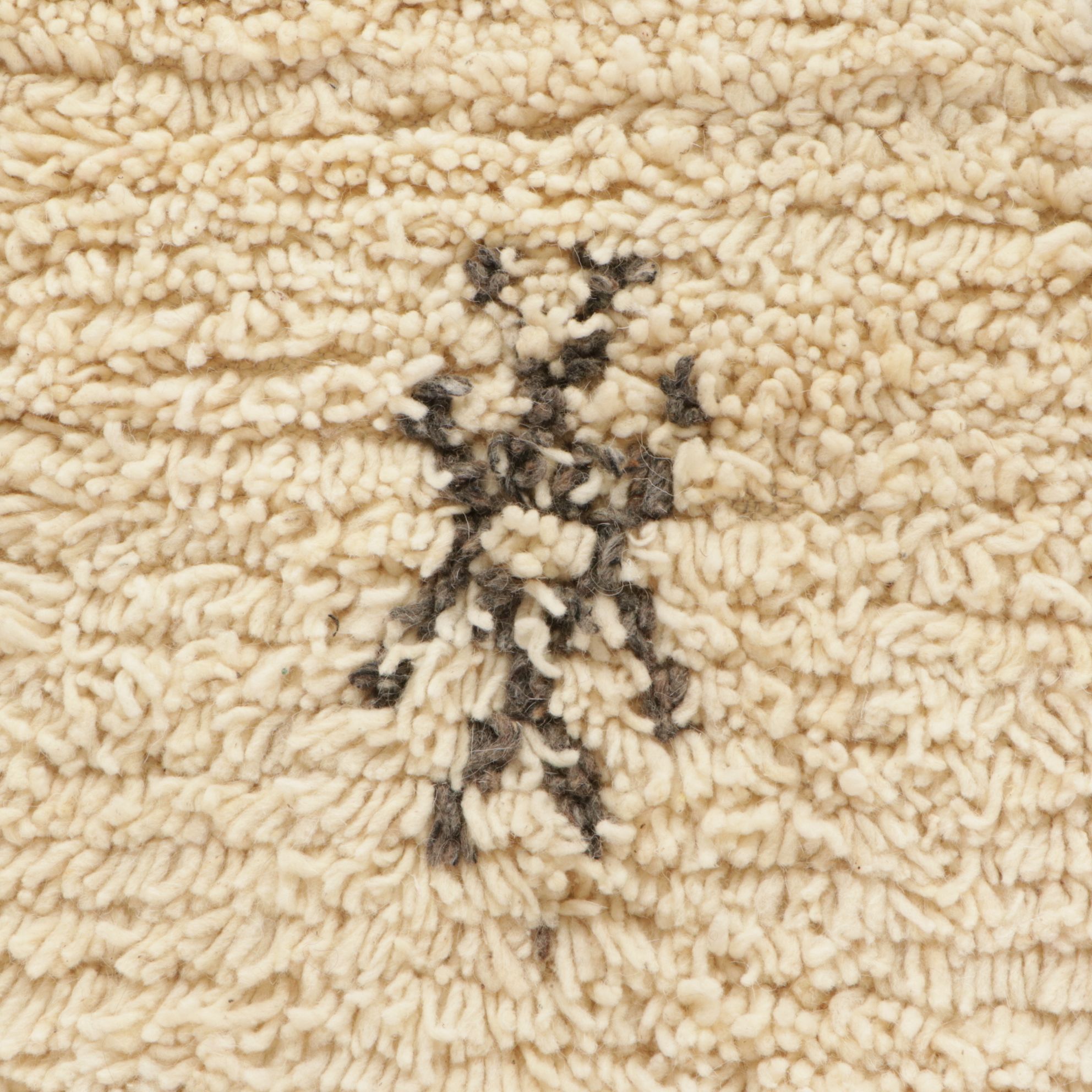 Two Hand-Knotted Moroccan Berber Accent Rugs