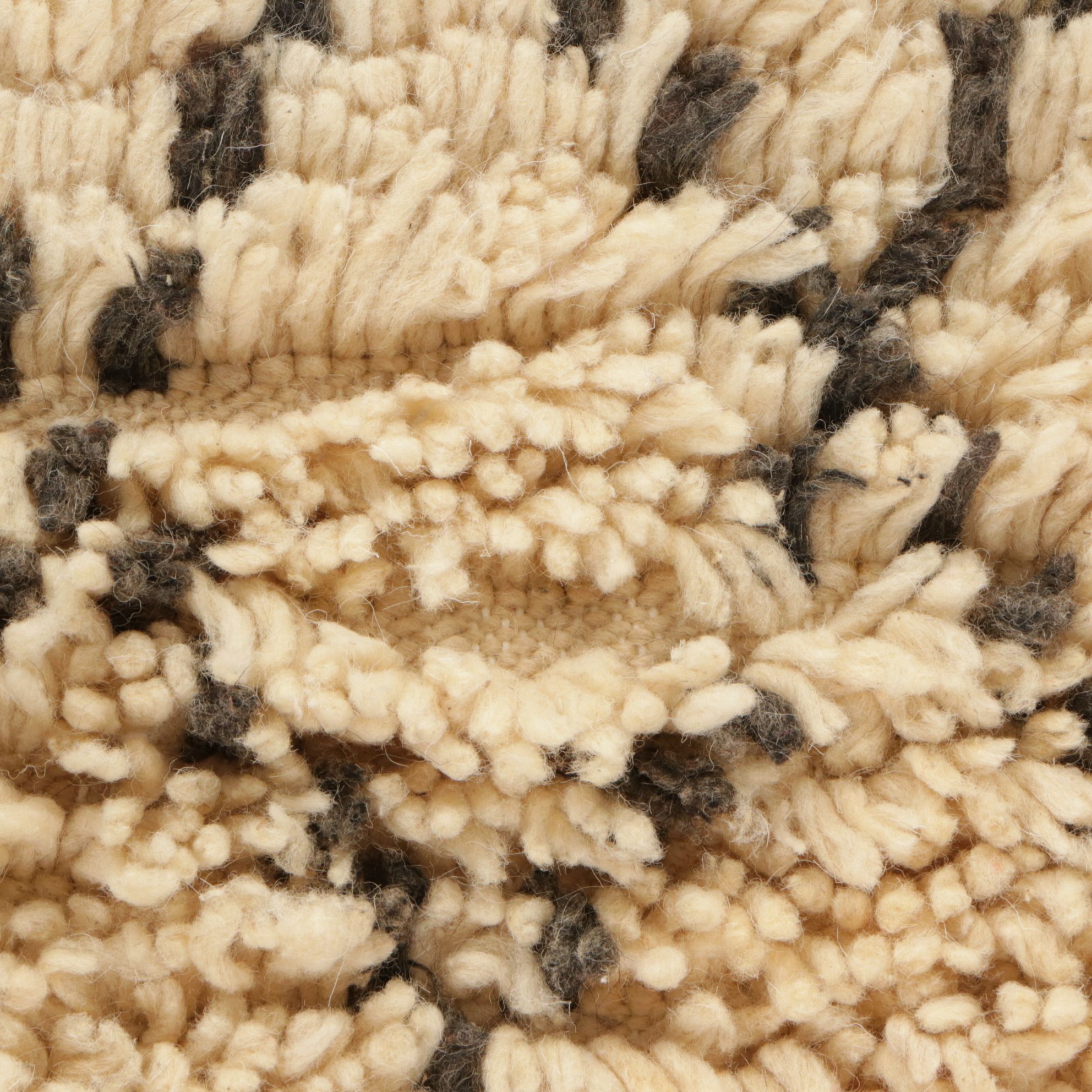 Two Hand-Knotted Moroccan Berber Accent Rugs