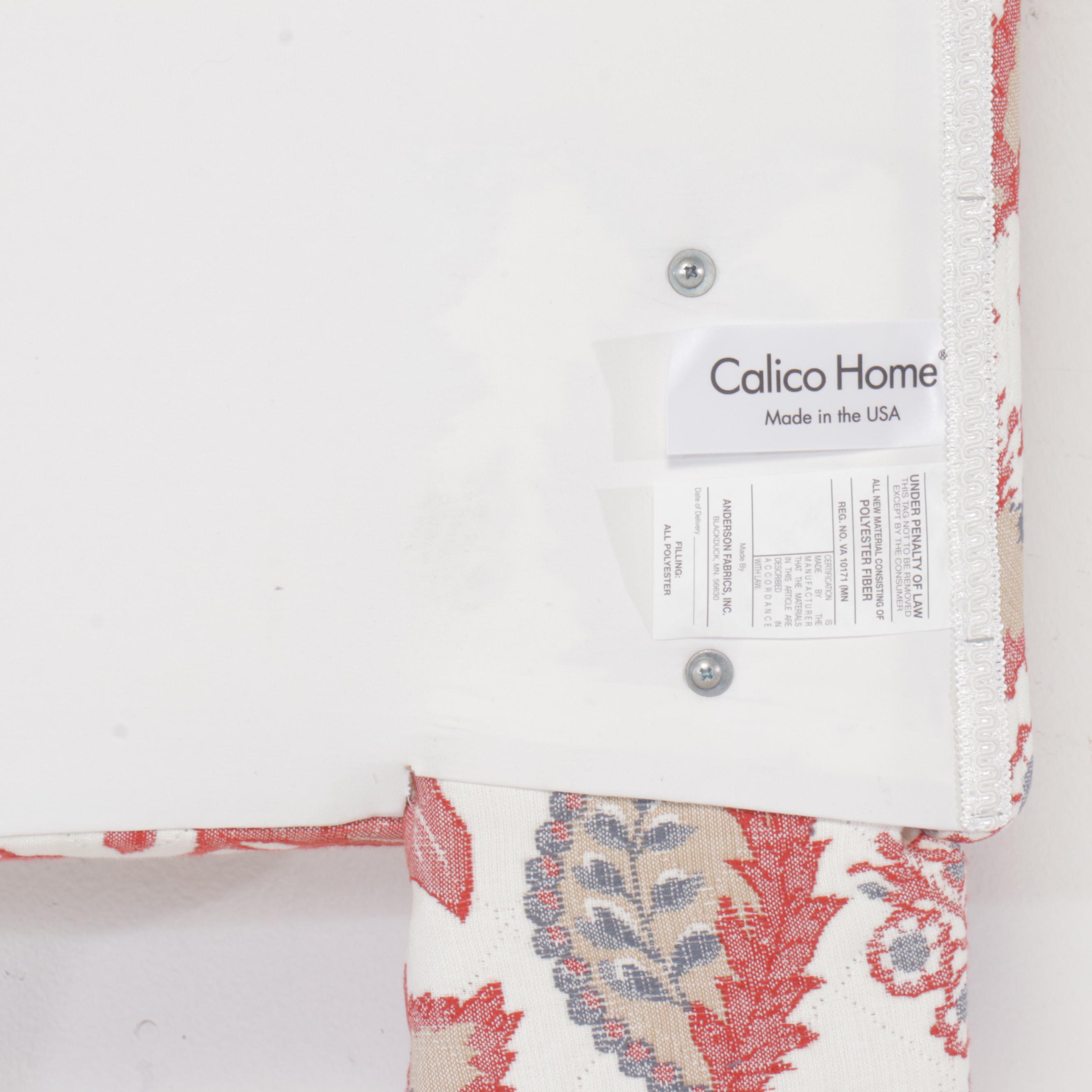 Baroque Brocade Style Upholstered Twin Headboard