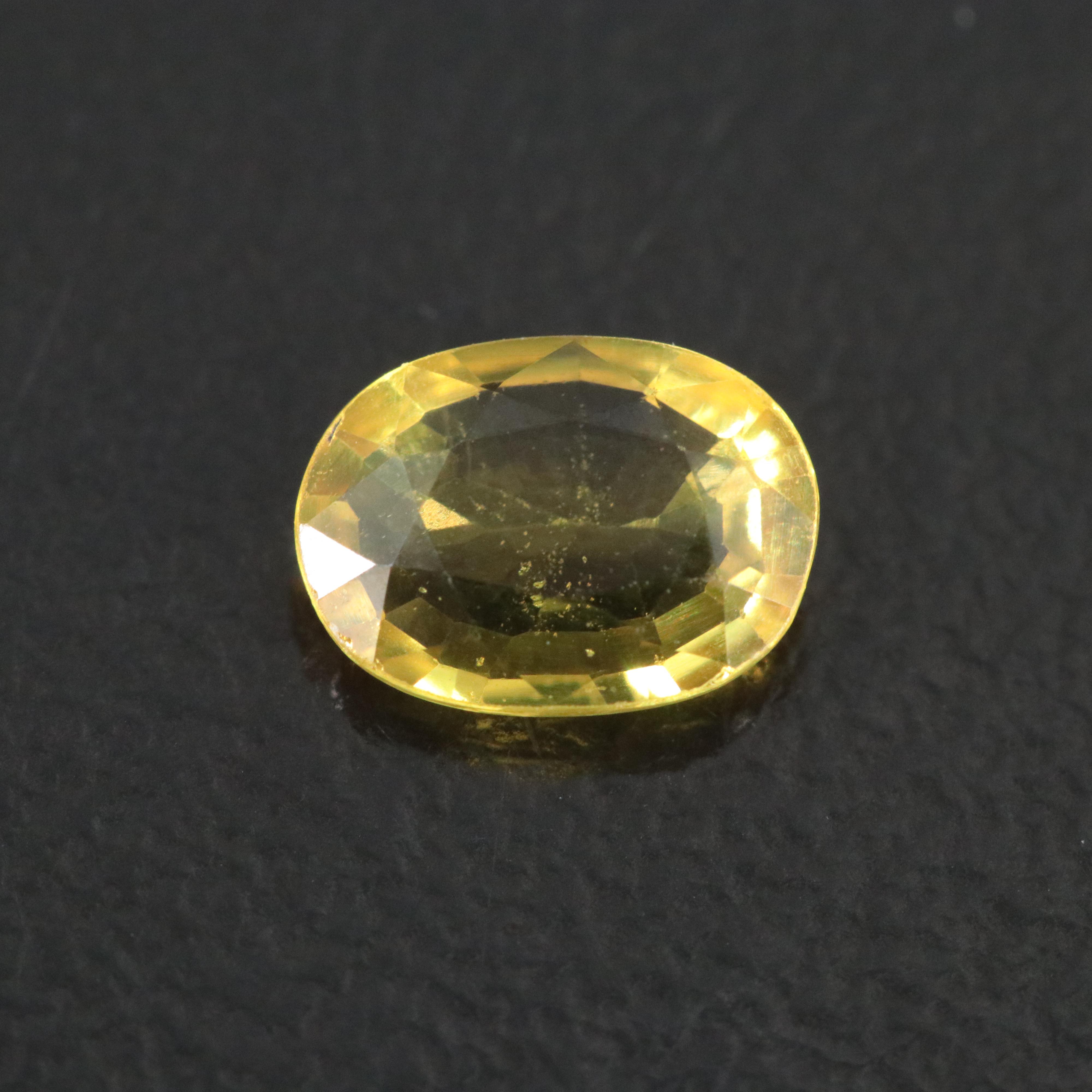 Loose 0.80 CT Yellow Sapphire
