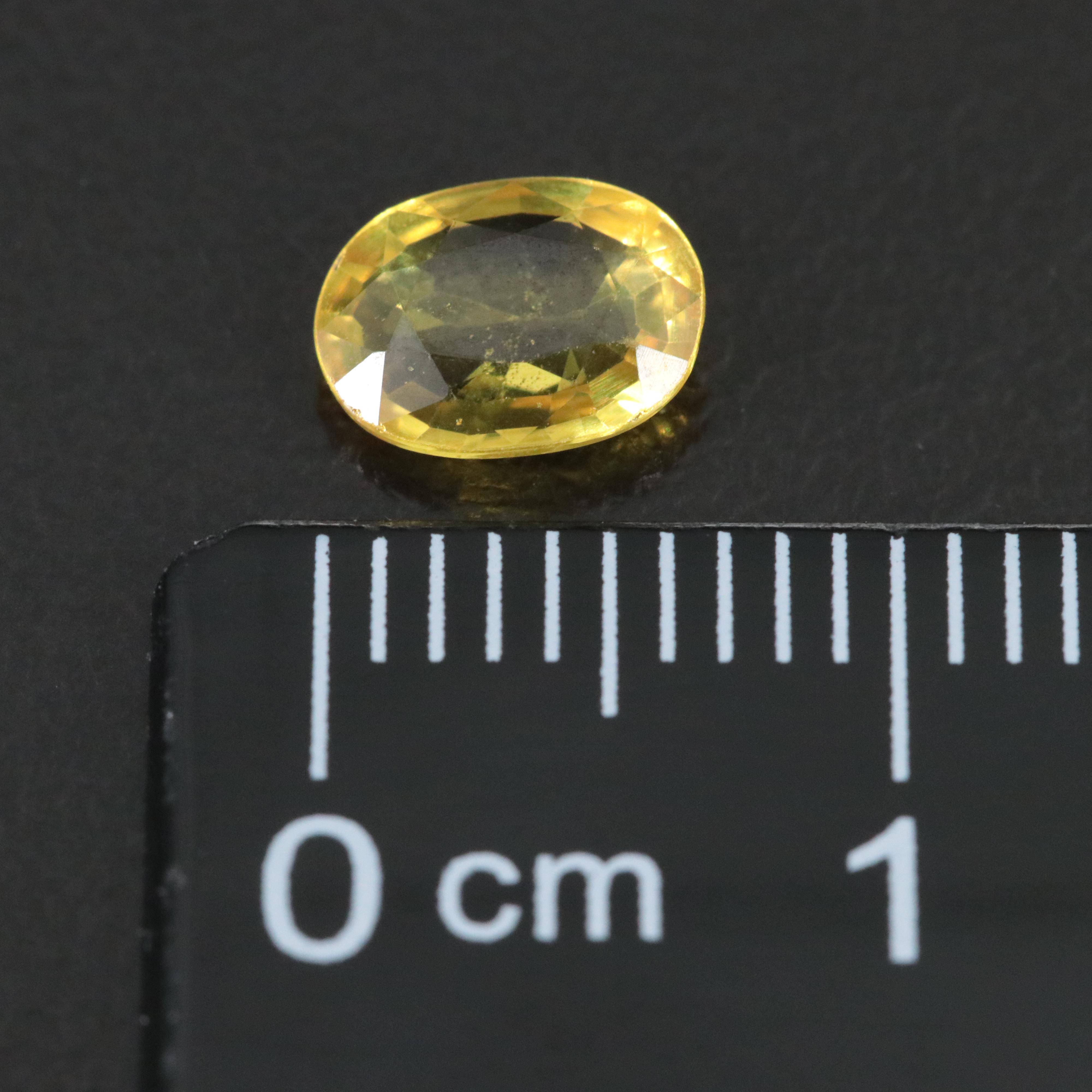 Loose 0.80 CT Yellow Sapphire