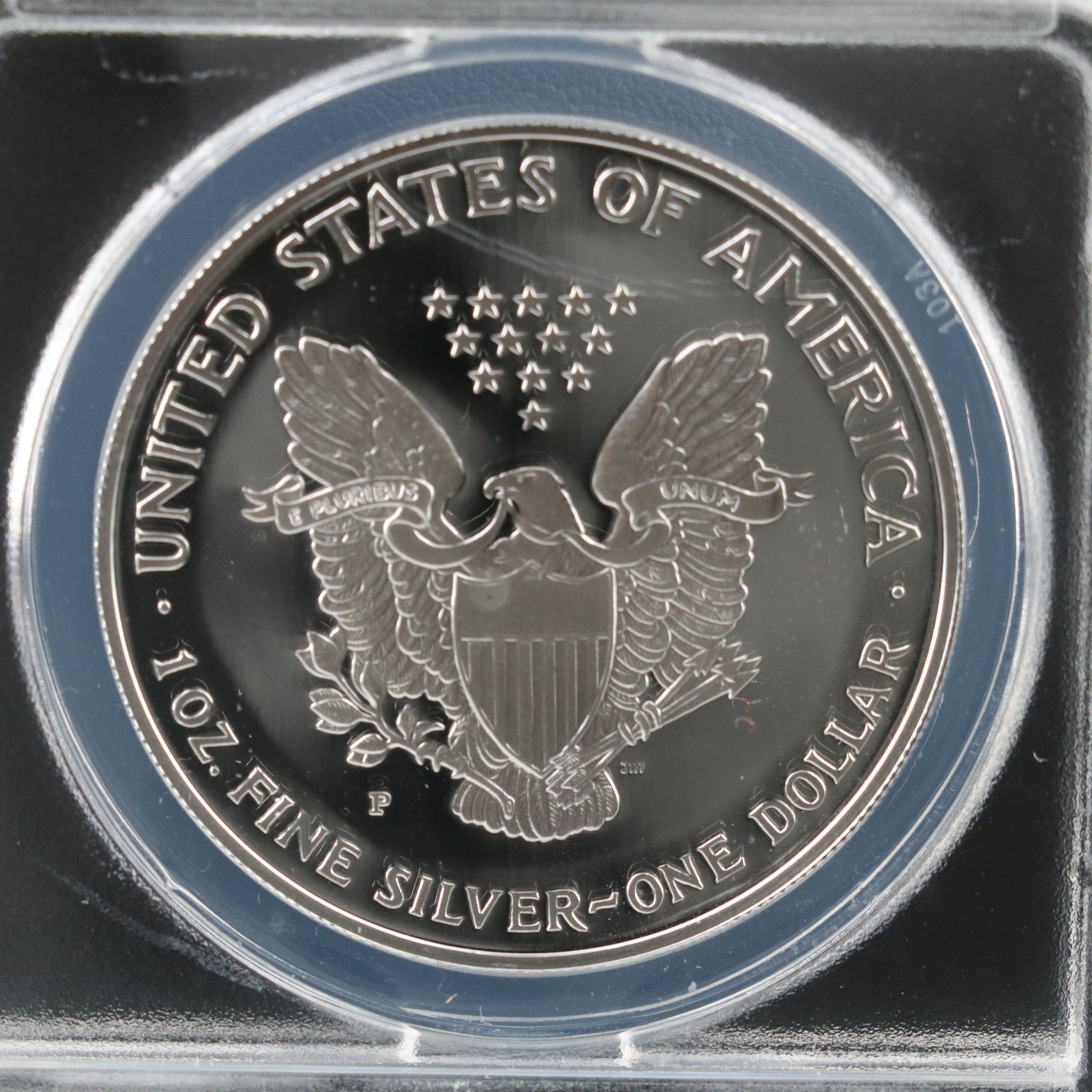 ANACS Graded PR70 DCAM 1999-P $1 U.S. Silver Eagle Proof Coin
