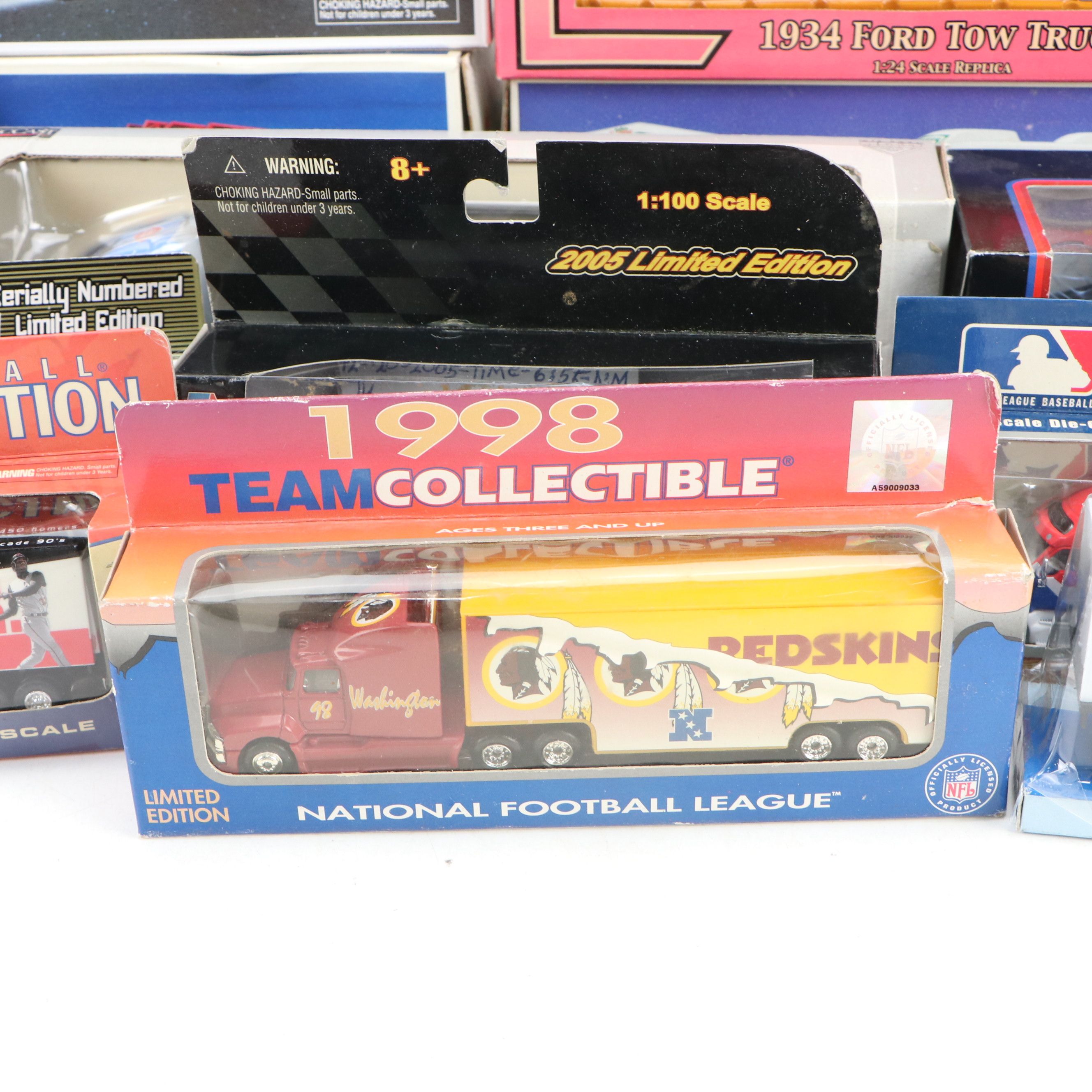 NAPA, Hess, and Other Toy Trucks with Toy Cars, Late 20th-Early 21st Century