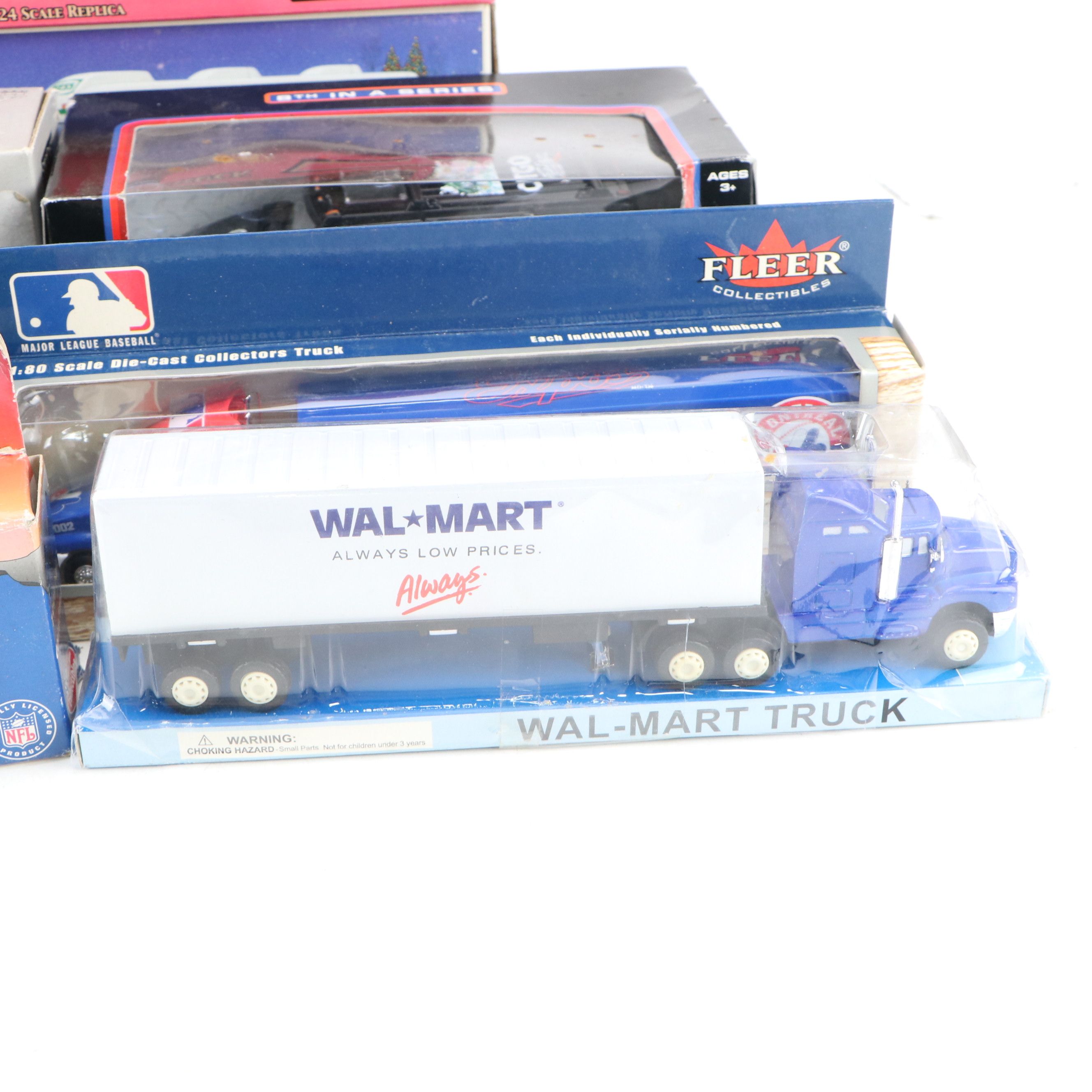 NAPA, Hess, and Other Toy Trucks with Toy Cars, Late 20th-Early 21st Century