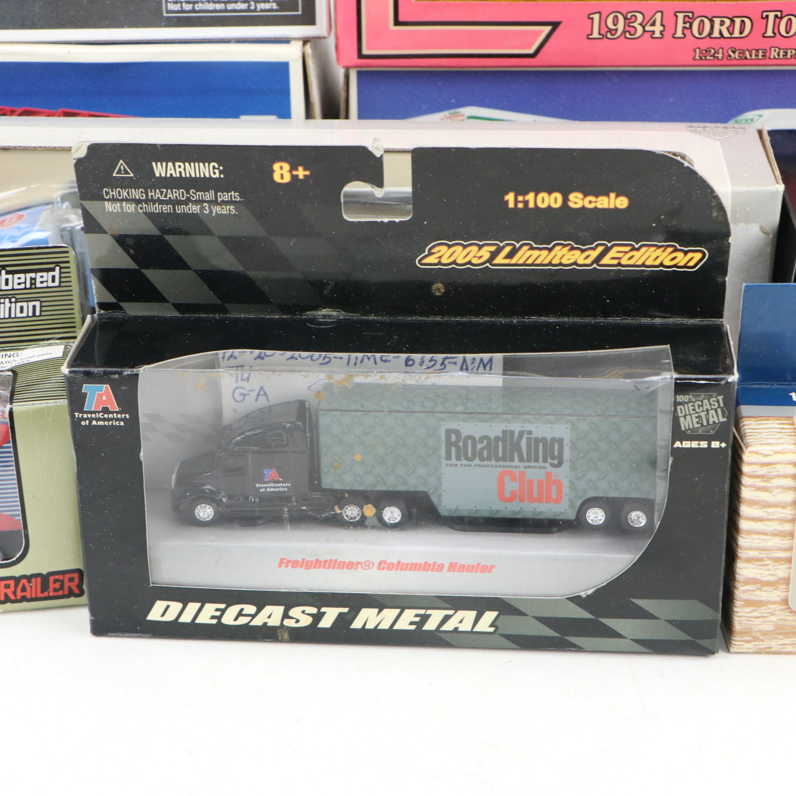 NAPA, Hess, and Other Toy Trucks with Toy Cars, Late 20th-Early 21st Century