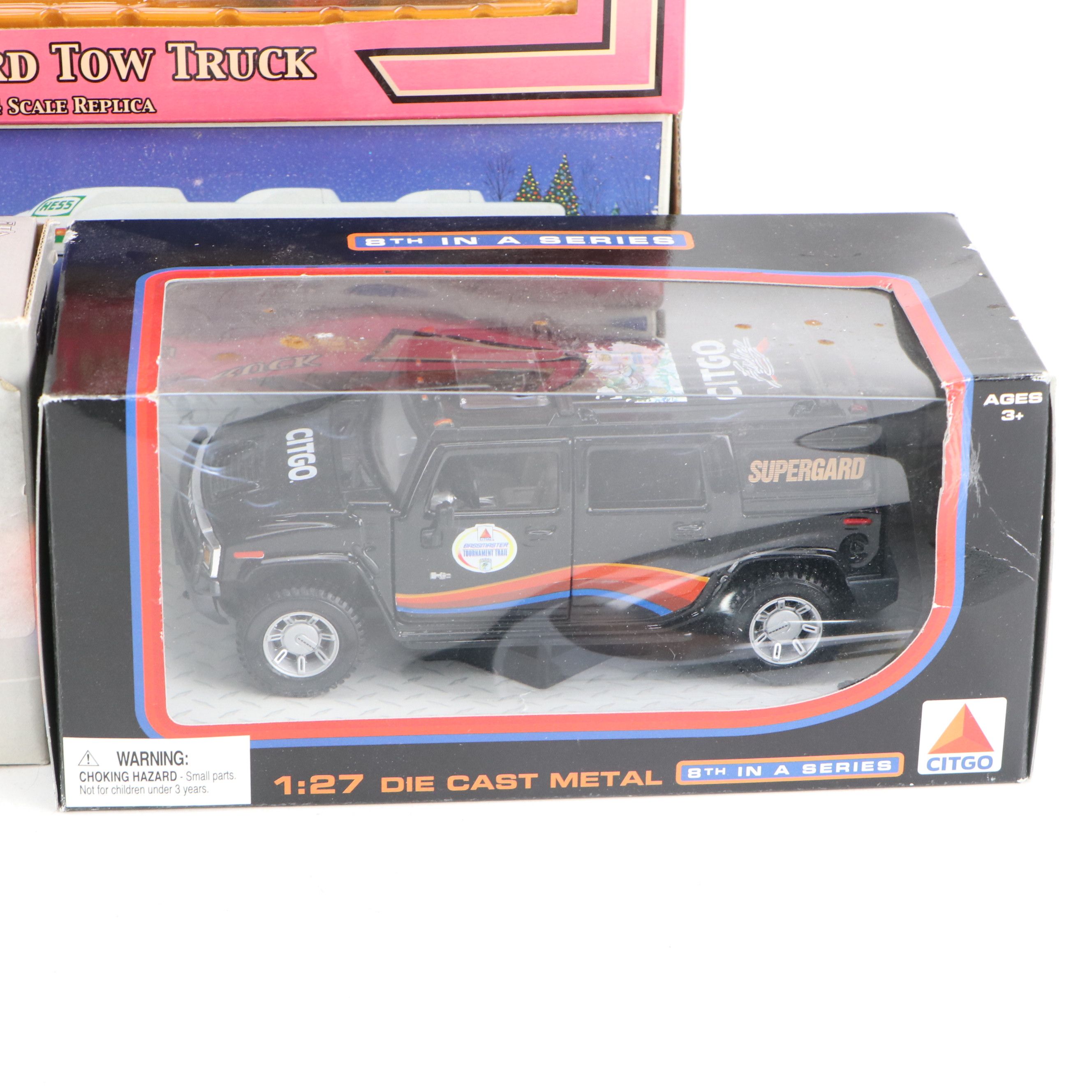NAPA, Hess, and Other Toy Trucks with Toy Cars, Late 20th-Early 21st Century
