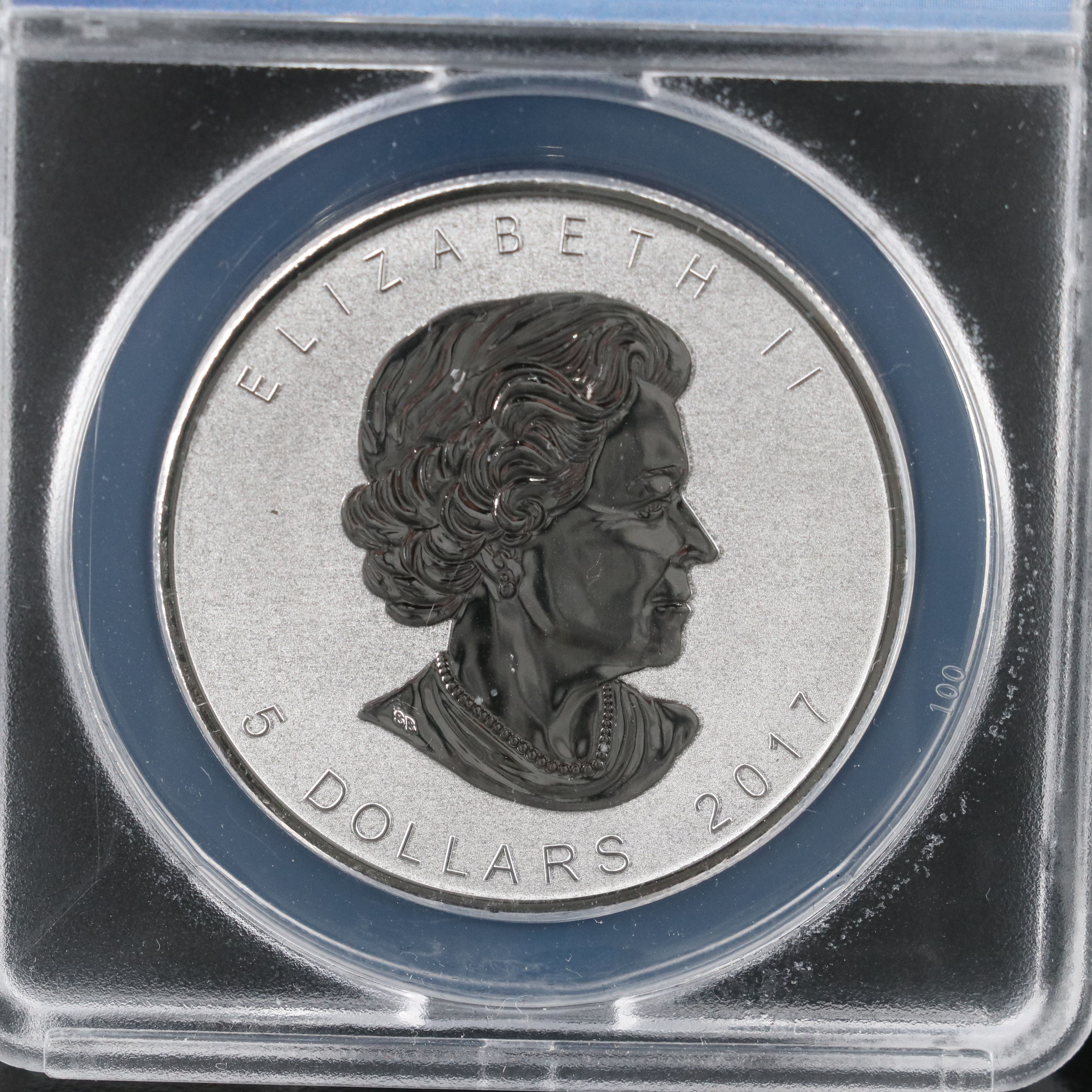 ANACS RP70 DCAM 2017 $5 Canadian Silver Maple Leaf 150th