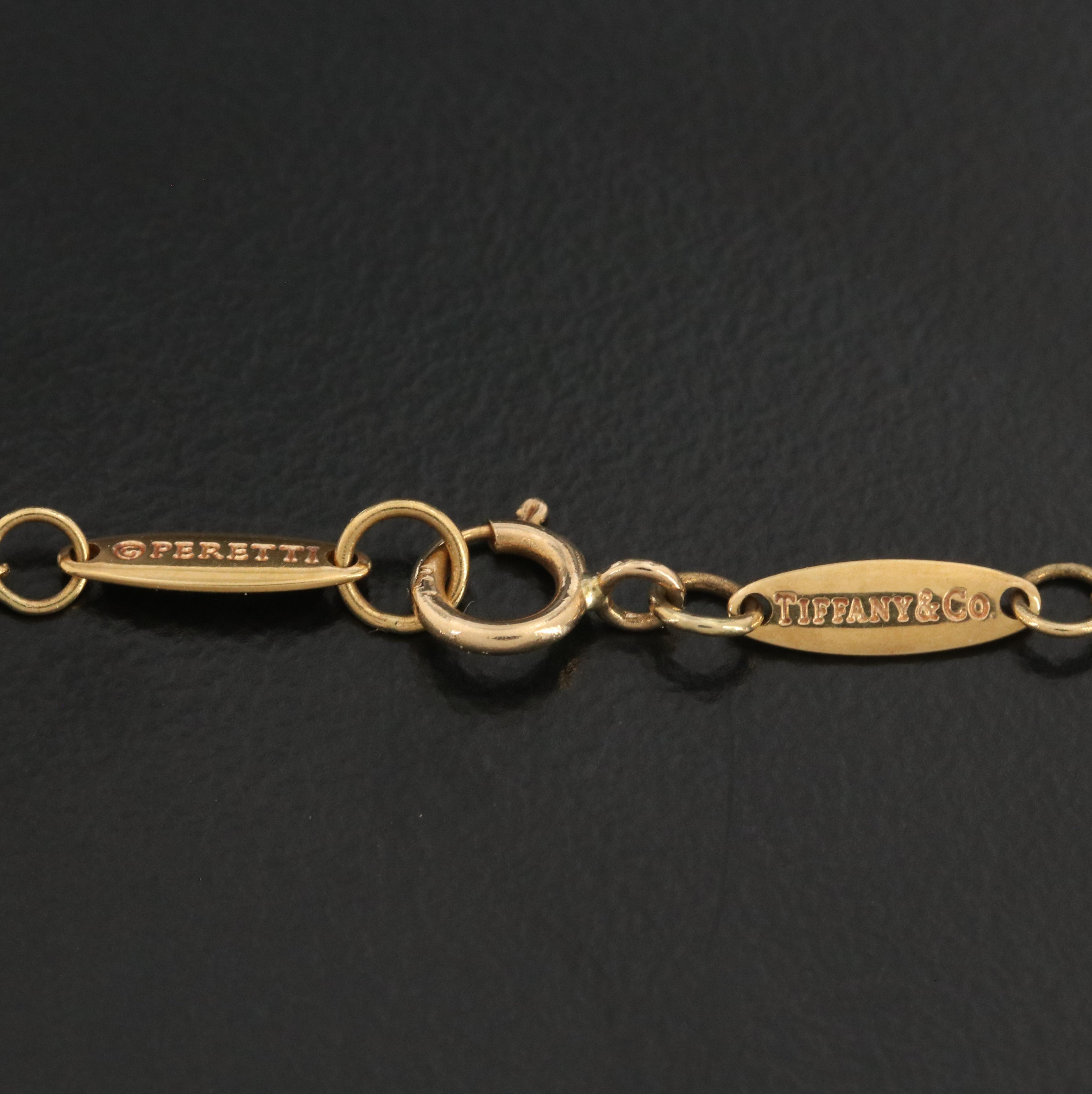 Elsa Peretti for Tiffany & Co. Open Heart 18K Pendant Necklace